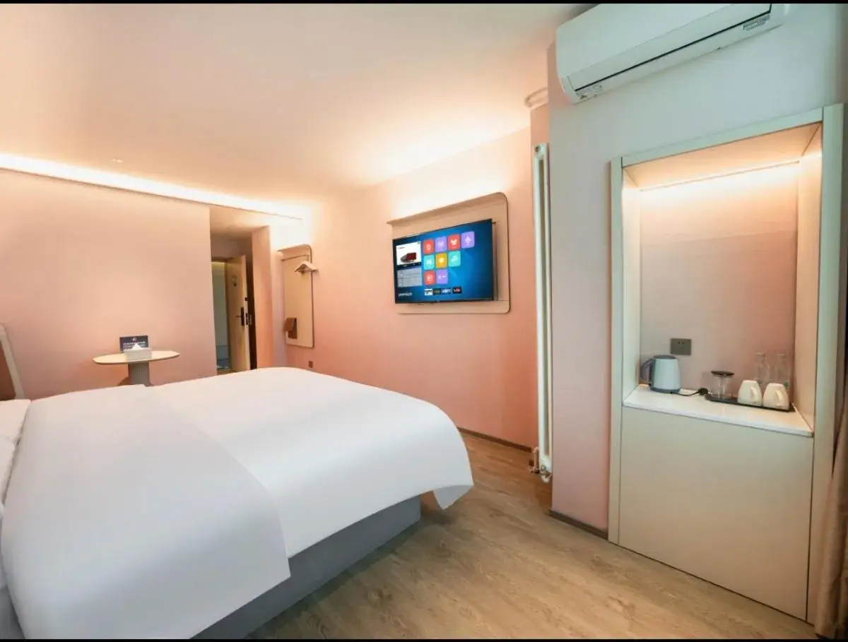 Bed in Hanting Hotel Beijing New International Exhibition Center Bed in Hanting Hotel Beijing New International Exhibition Center