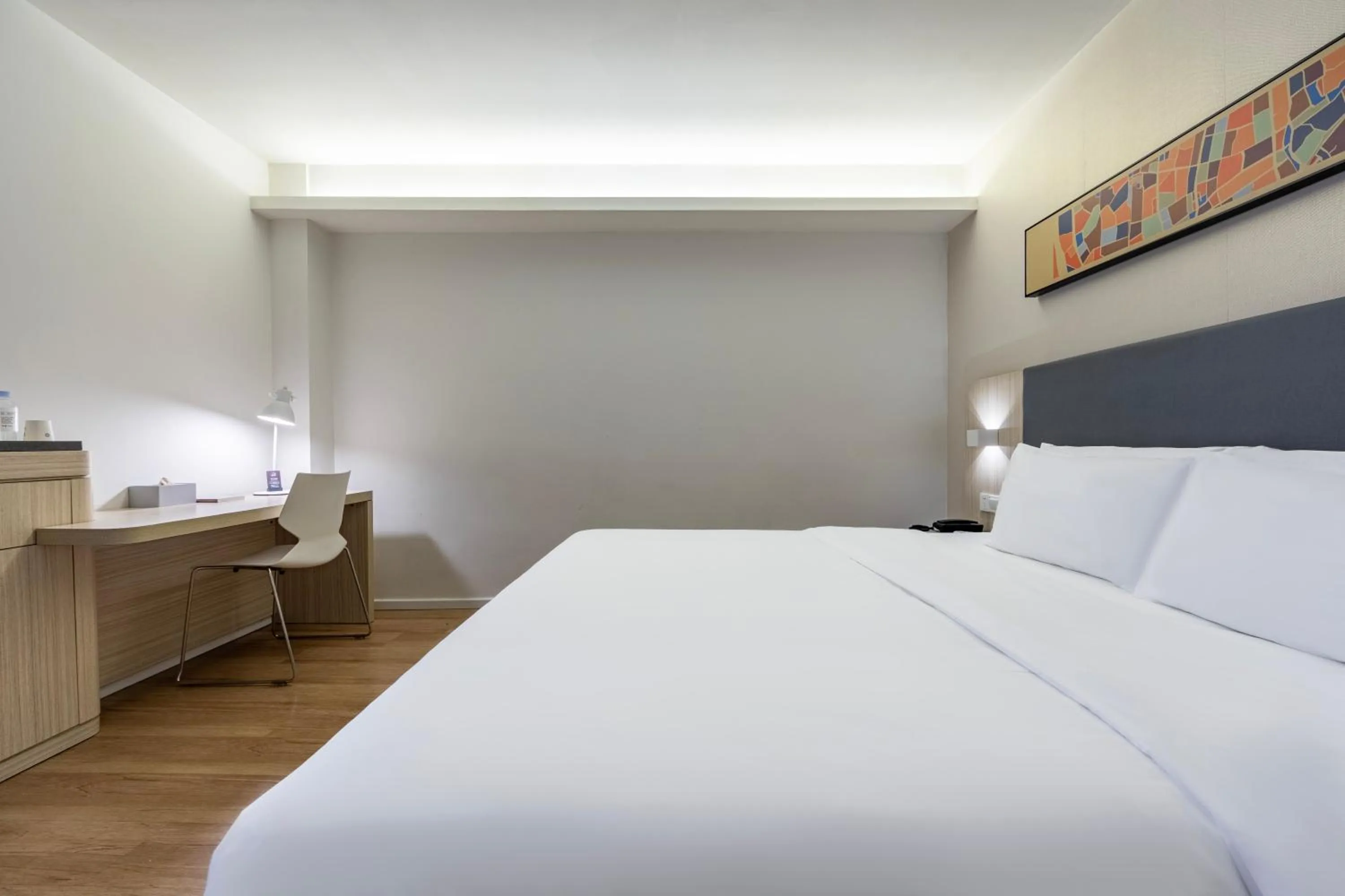 Bed in Hanting Hotel Shanghai Xujiahui Center (formerly Xujiahui Nandan East Road Branch)