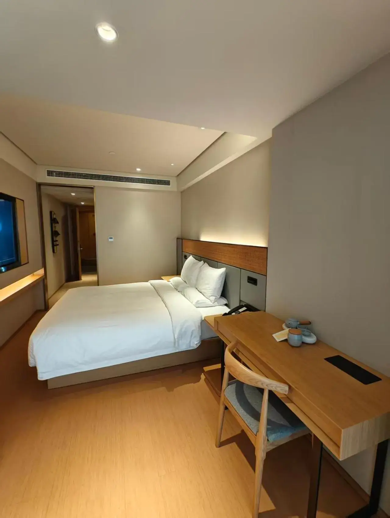 Bed in JI Hotel Shanghai Xinzhuang Bed in JI Hotel Shanghai Xinzhuang