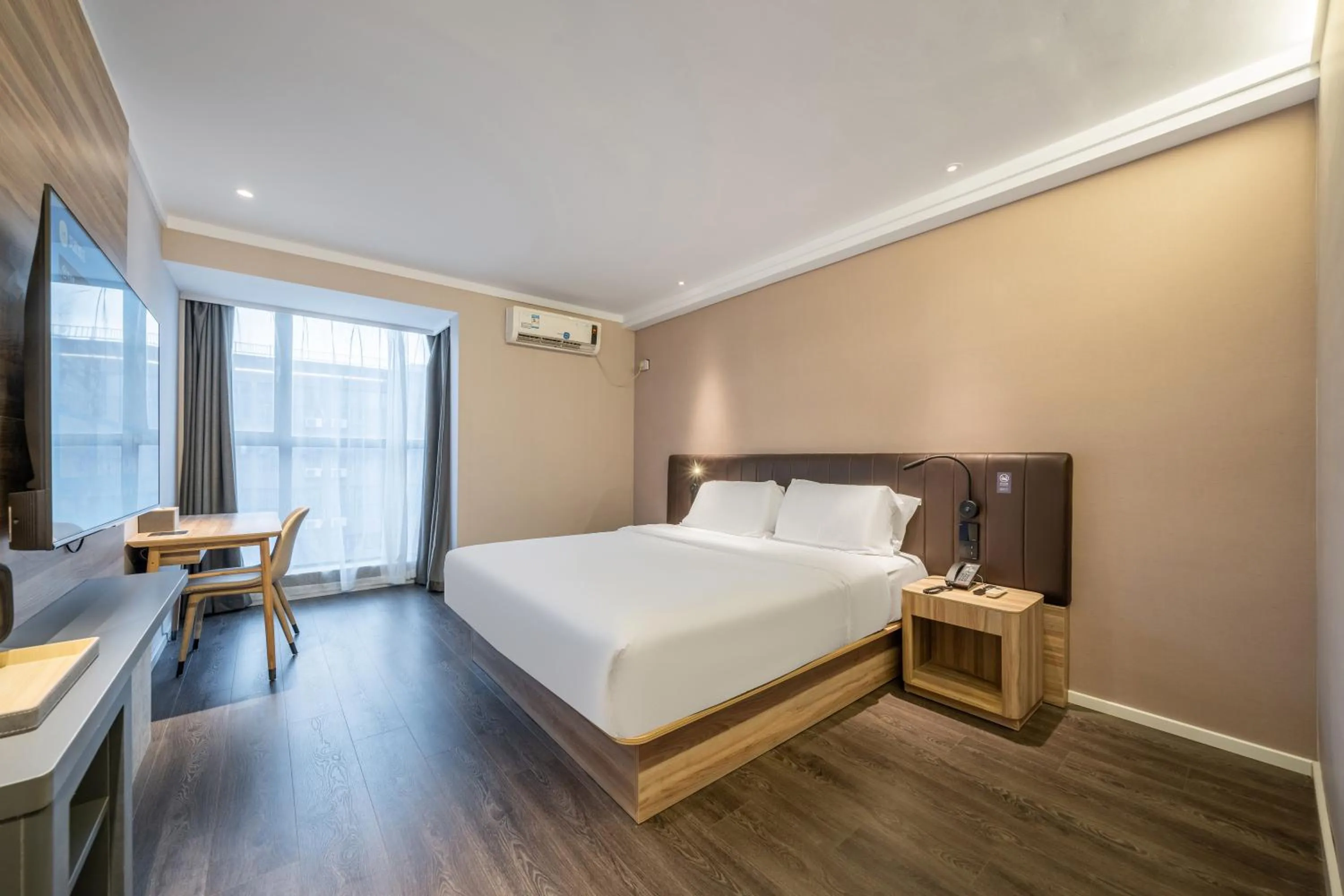Bed in Hanting Hotel Shanghai Fengxian Nanqiao Industrial Park