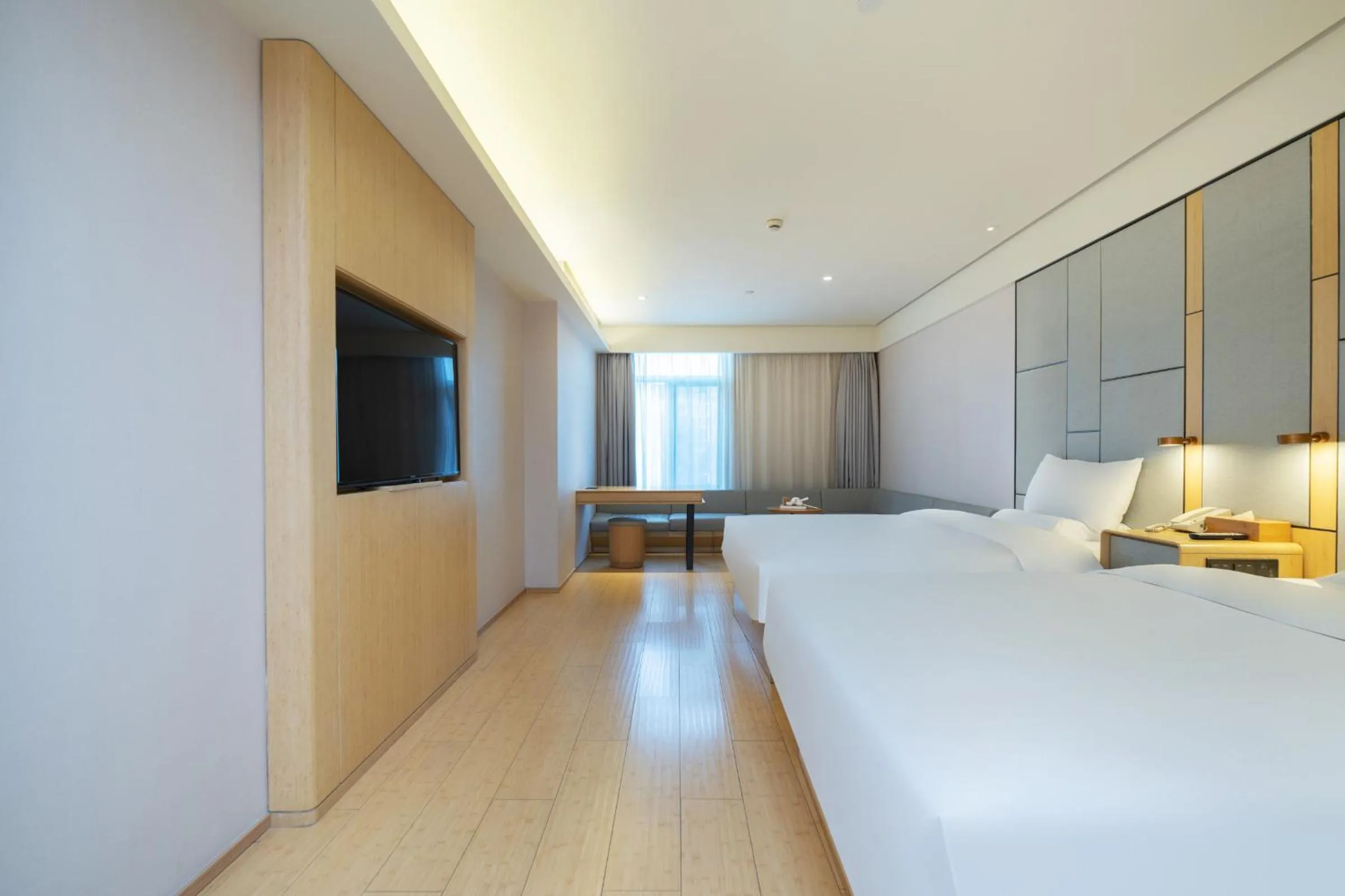 Bed in JI Hotel Shanghai Jiuting Center