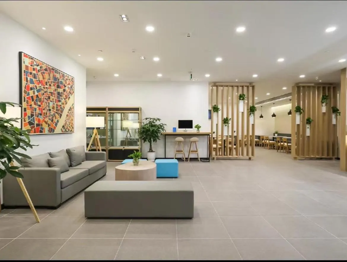 Living room in Hanting Hotel Nanjing Yangtze River Bridge North Subway Station