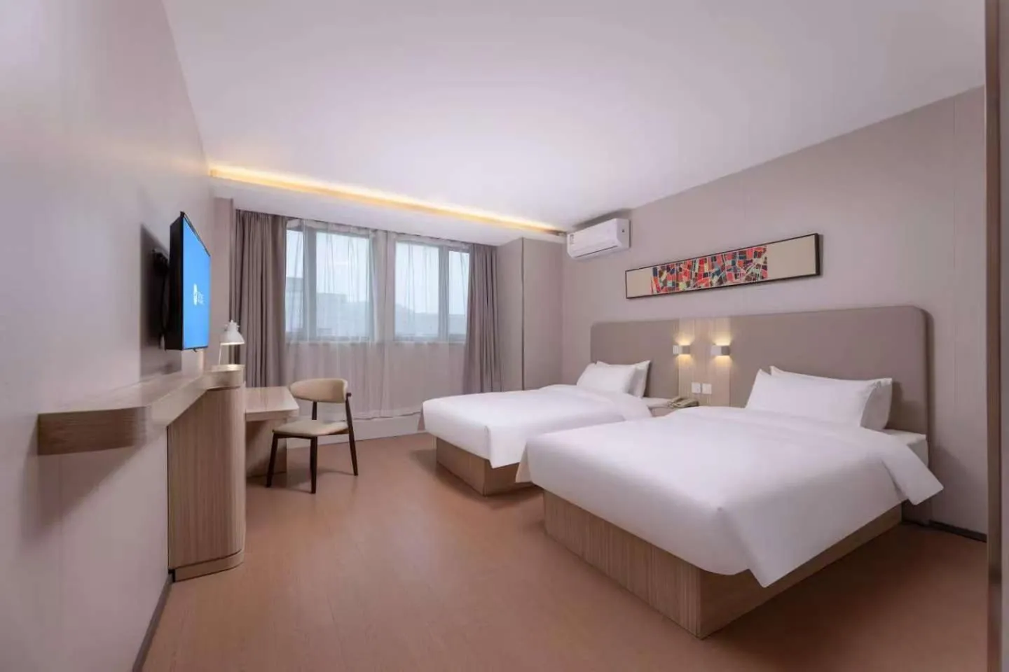 Photo of the whole room, Bed in Hanting Hotel Nanjing Jiangning Niu Shoushan
