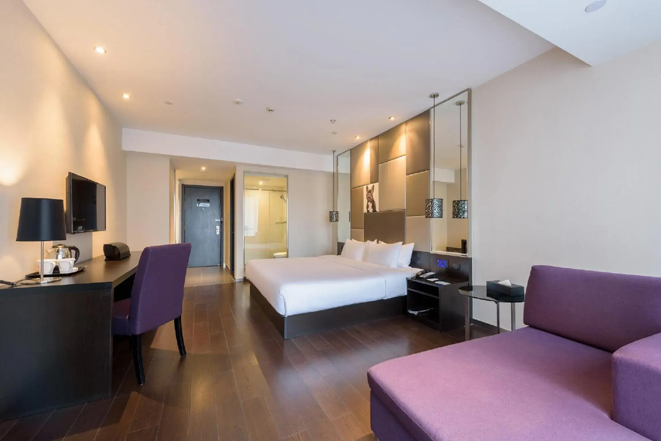 Bed in Orange Hotel Hangzhou Jiubao Passenger Transport Center Bed in Orange Hotel Hangzhou Jiubao Passenger Transport Center