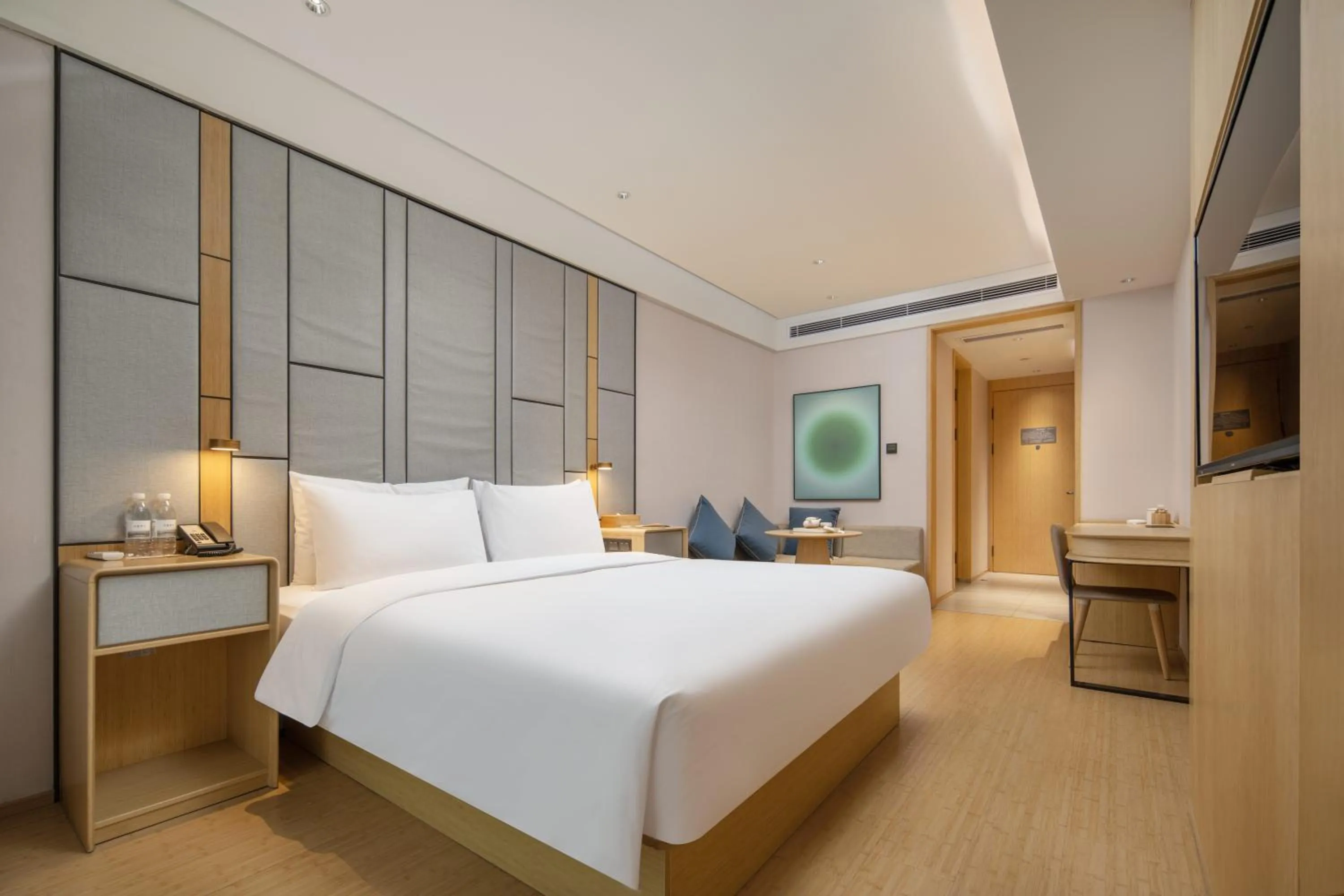 Bed in JI Hotel Chongqing Liangjiang Happiness Plaza