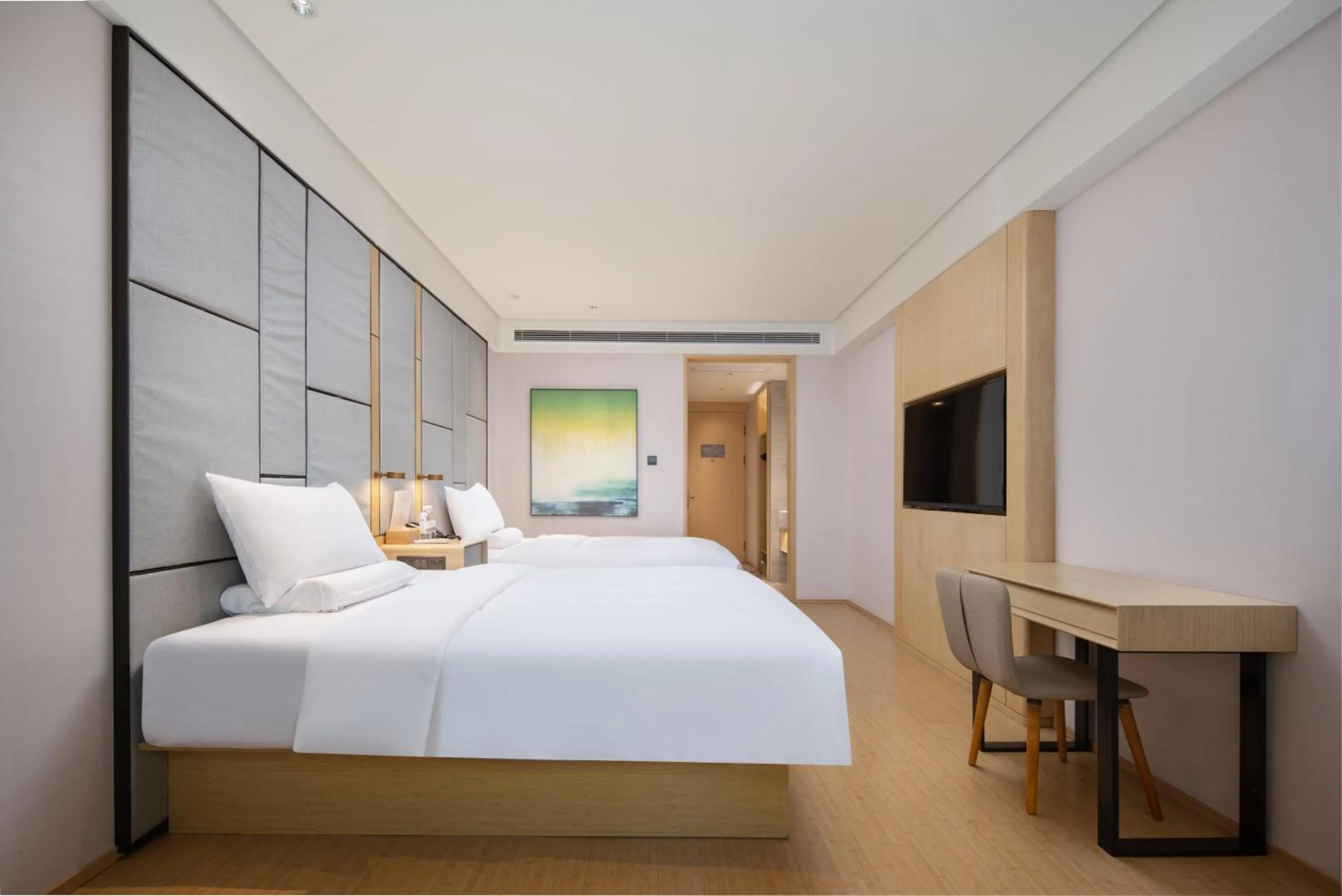 Bed in JI Hotel Chongqing Liangjiang Happiness Plaza