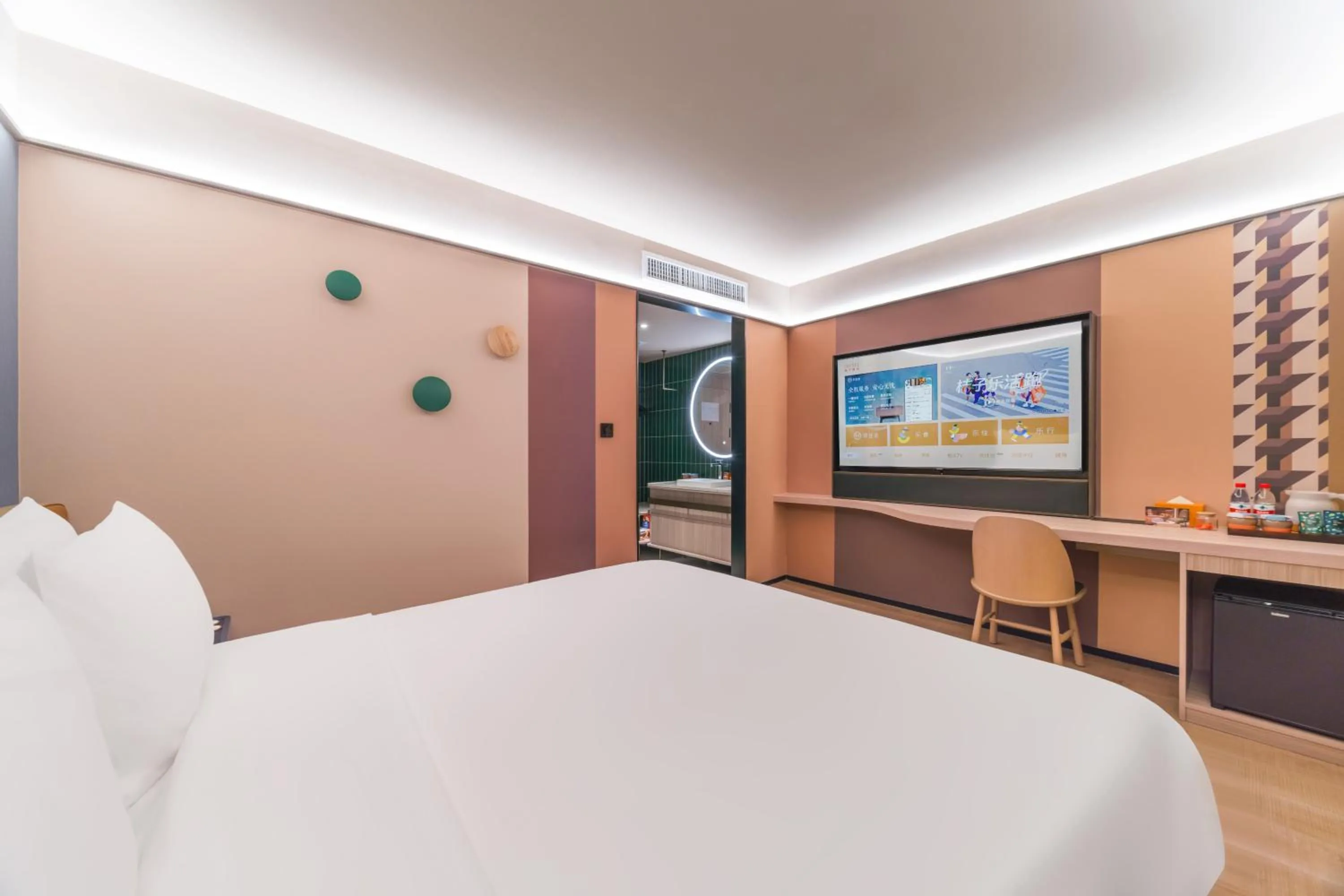 Bed in Orange Hotel Guangzhou Tianhe Gangding Subway Station