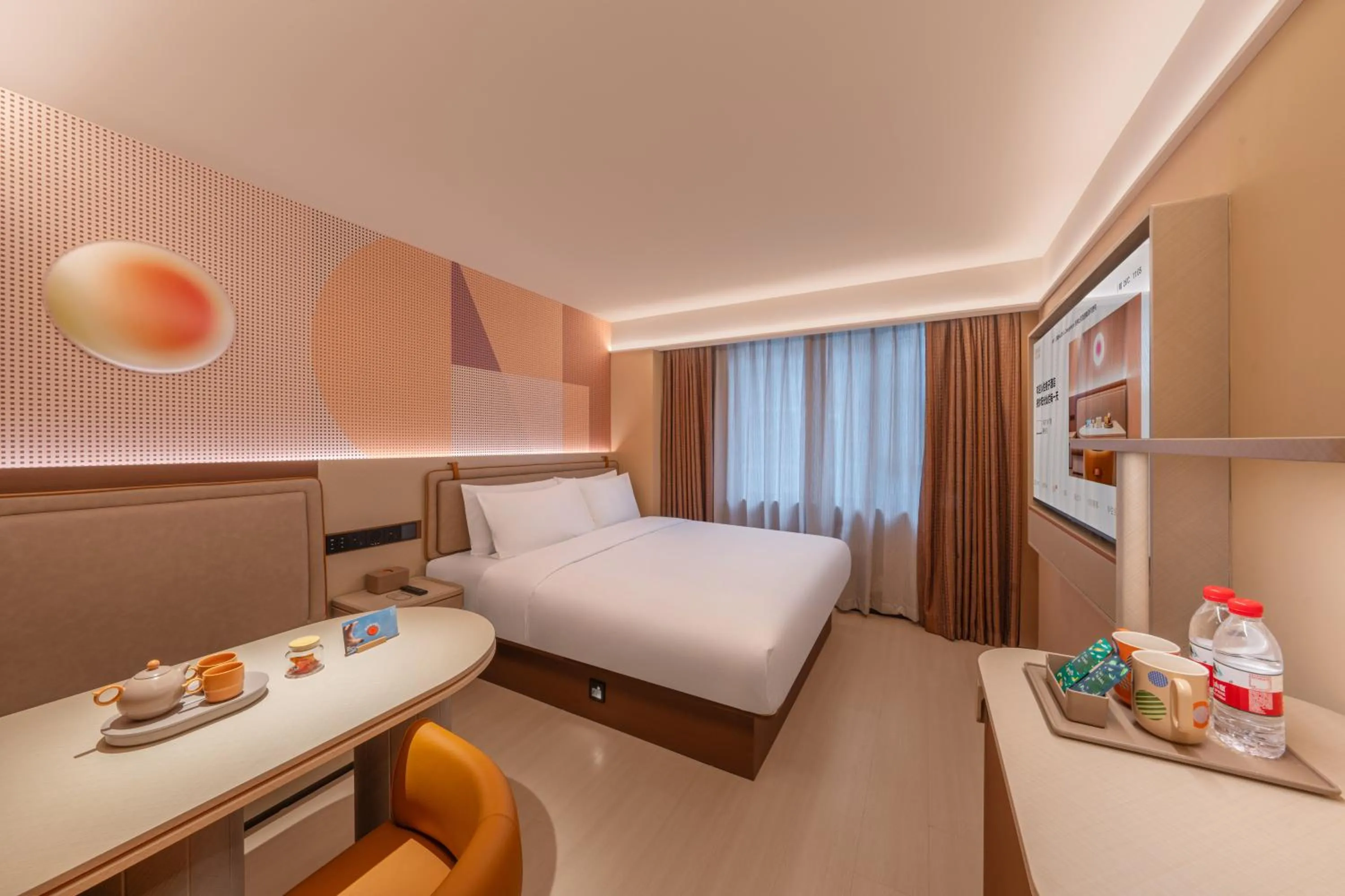Bedroom, Bed in Orange Hotel Chengdu Wenshuyuan Subway Station