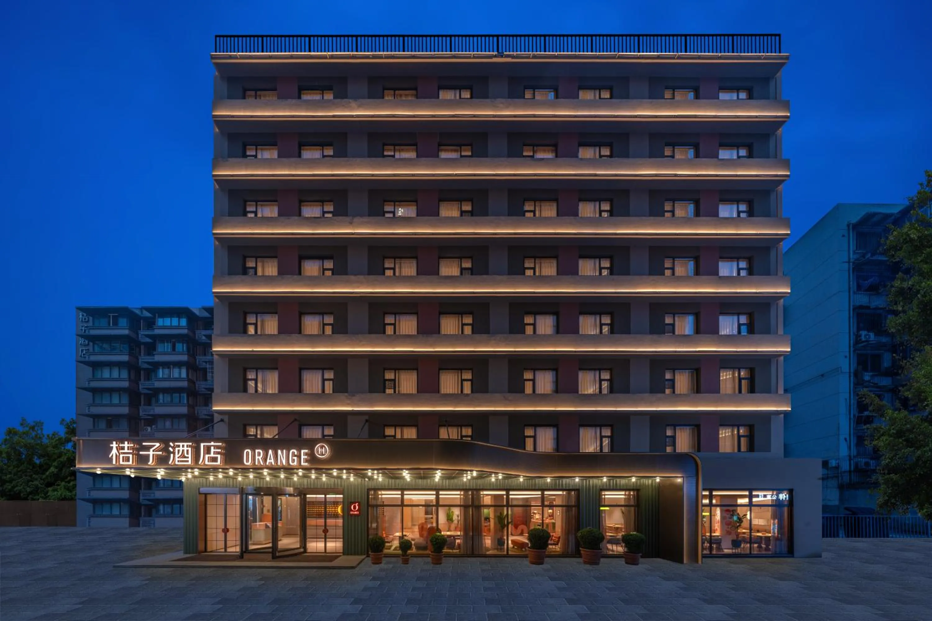 Property building in Orange Hotel Chengdu Wenshuyuan Subway Station