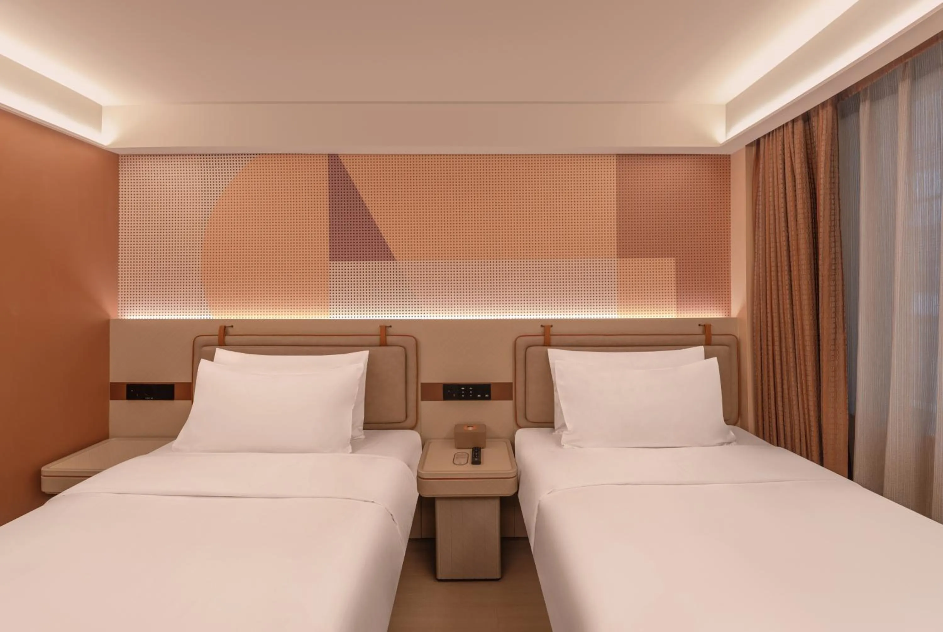 Bed in Orange Hotel Chengdu Wenshuyuan Subway Station