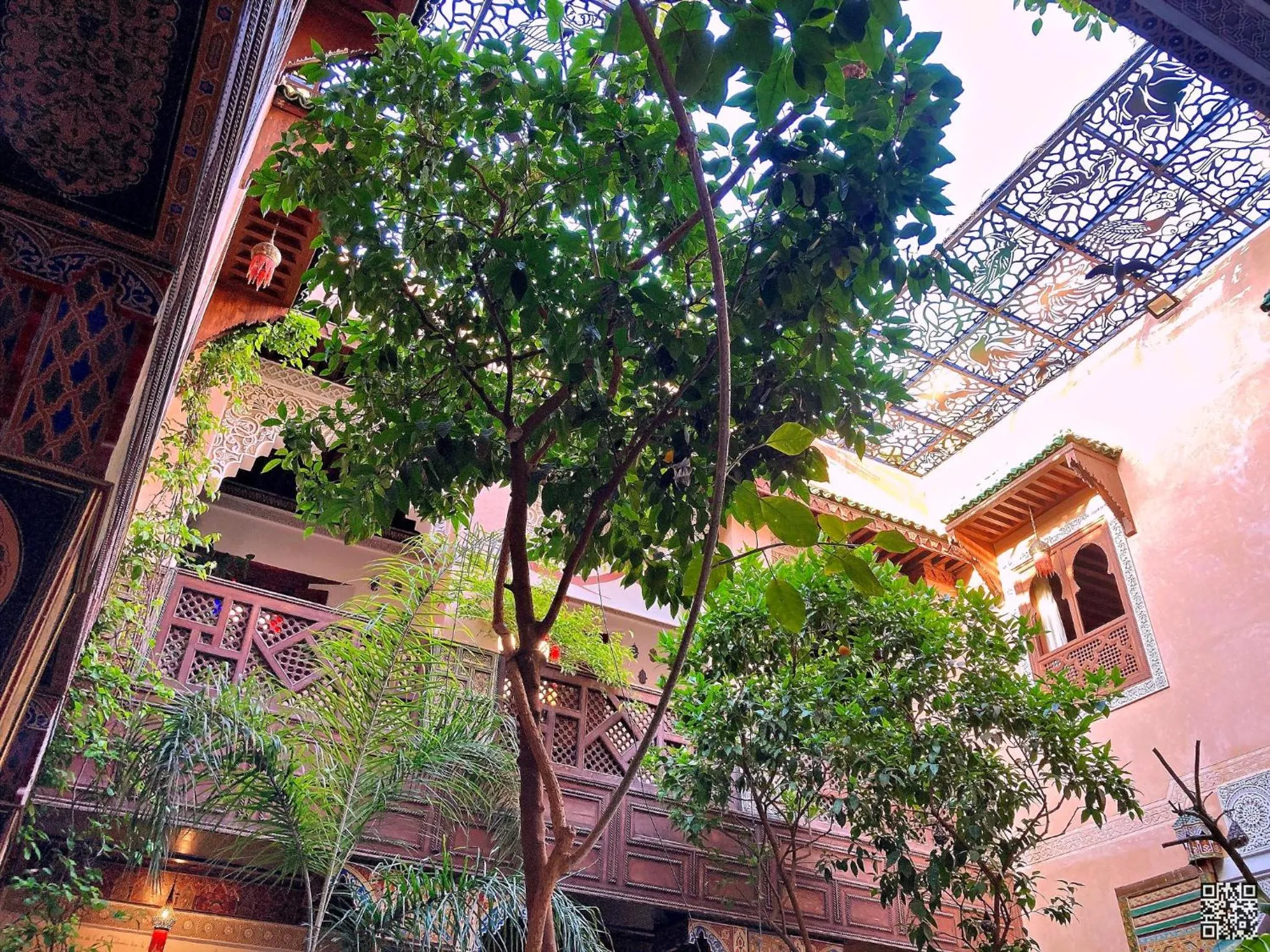 Patio in Riad Toyour- Riad of birds