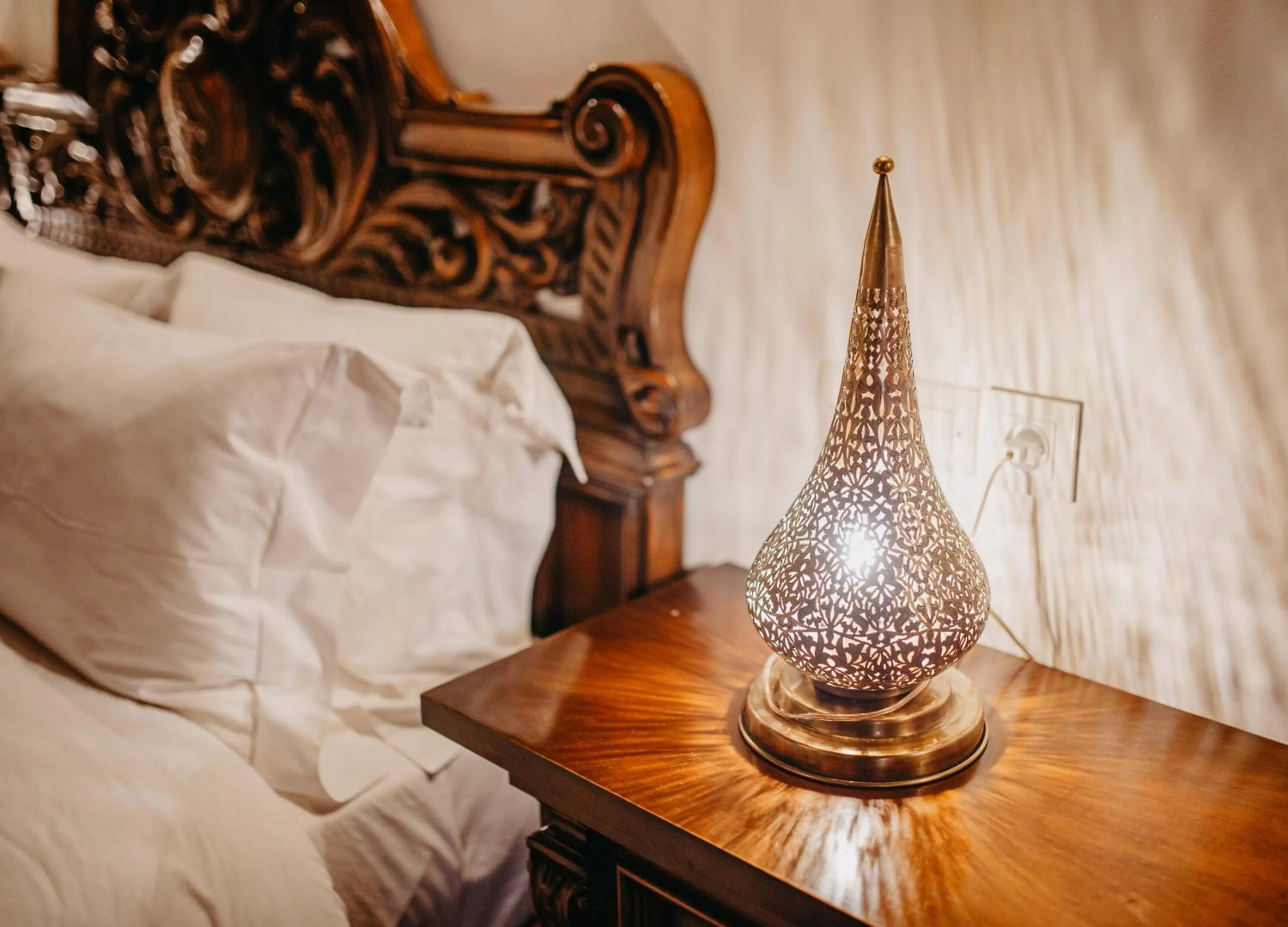 Bed in Riad Toyour- Riad of birds