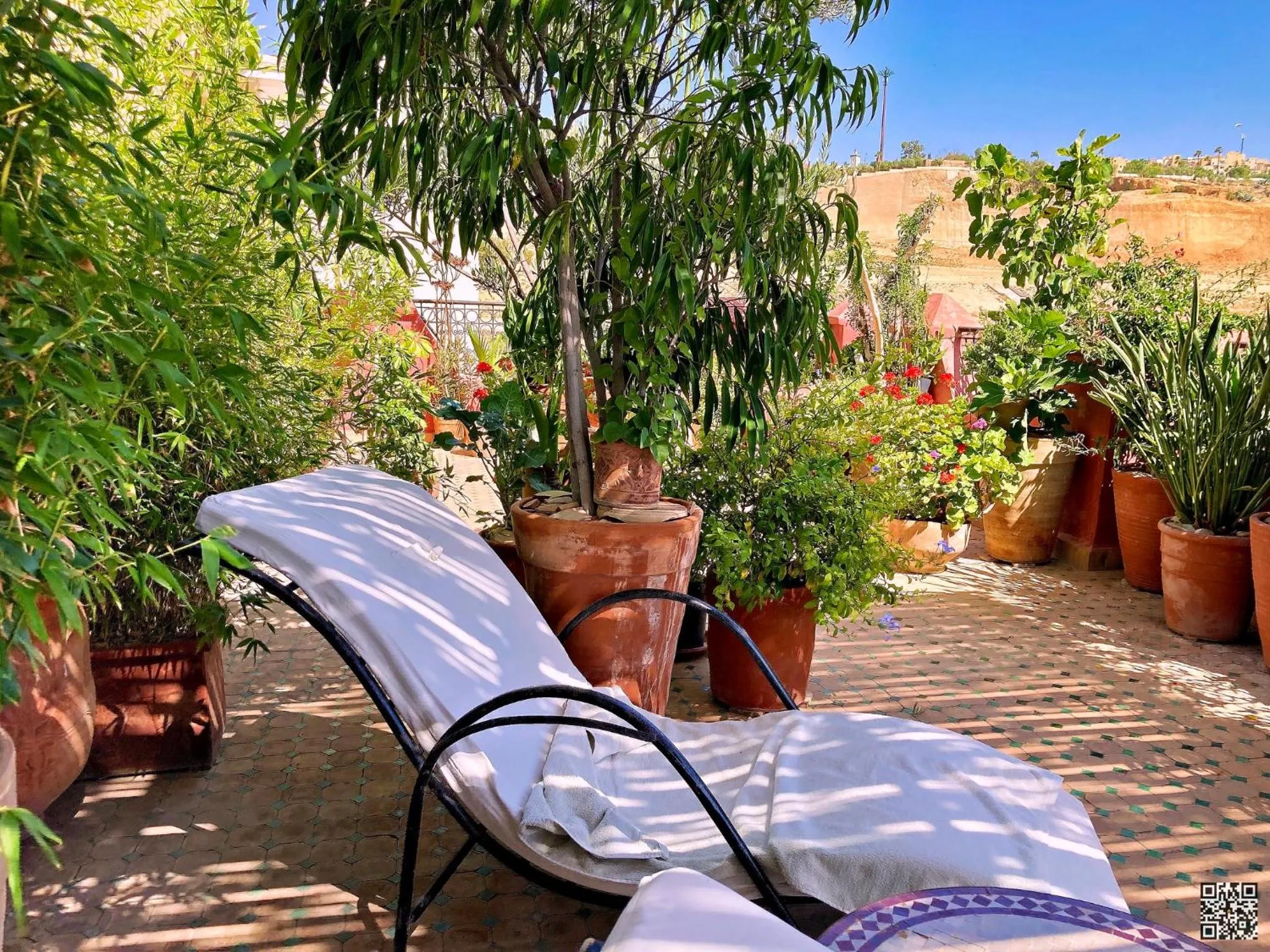 Patio in Riad Toyour- Riad of birds