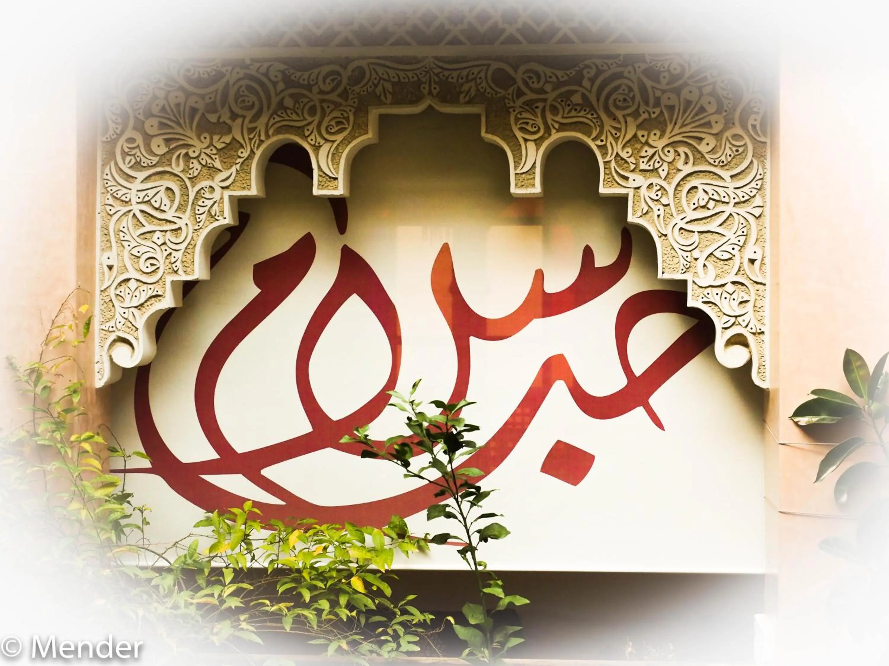 Decorative detail in Riad Toyour- Riad of birds