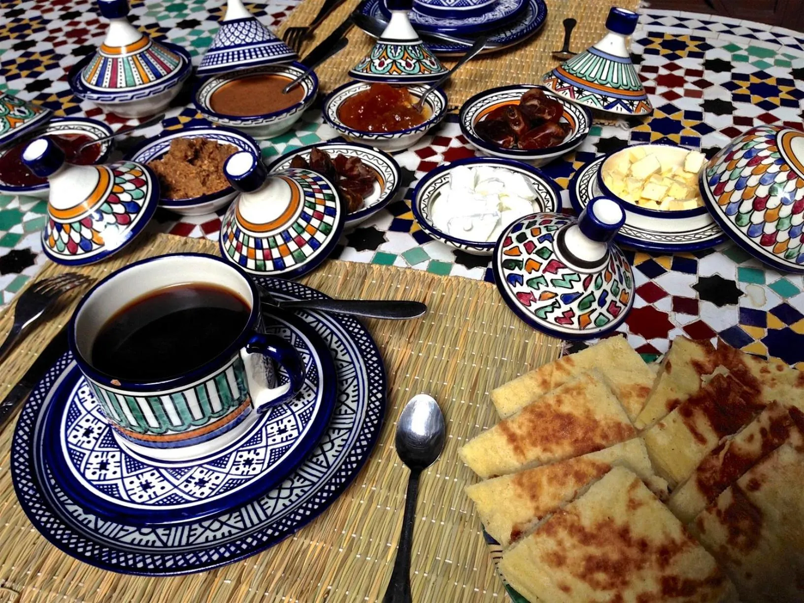 Breakfast in Riad Toyour- Riad of birds