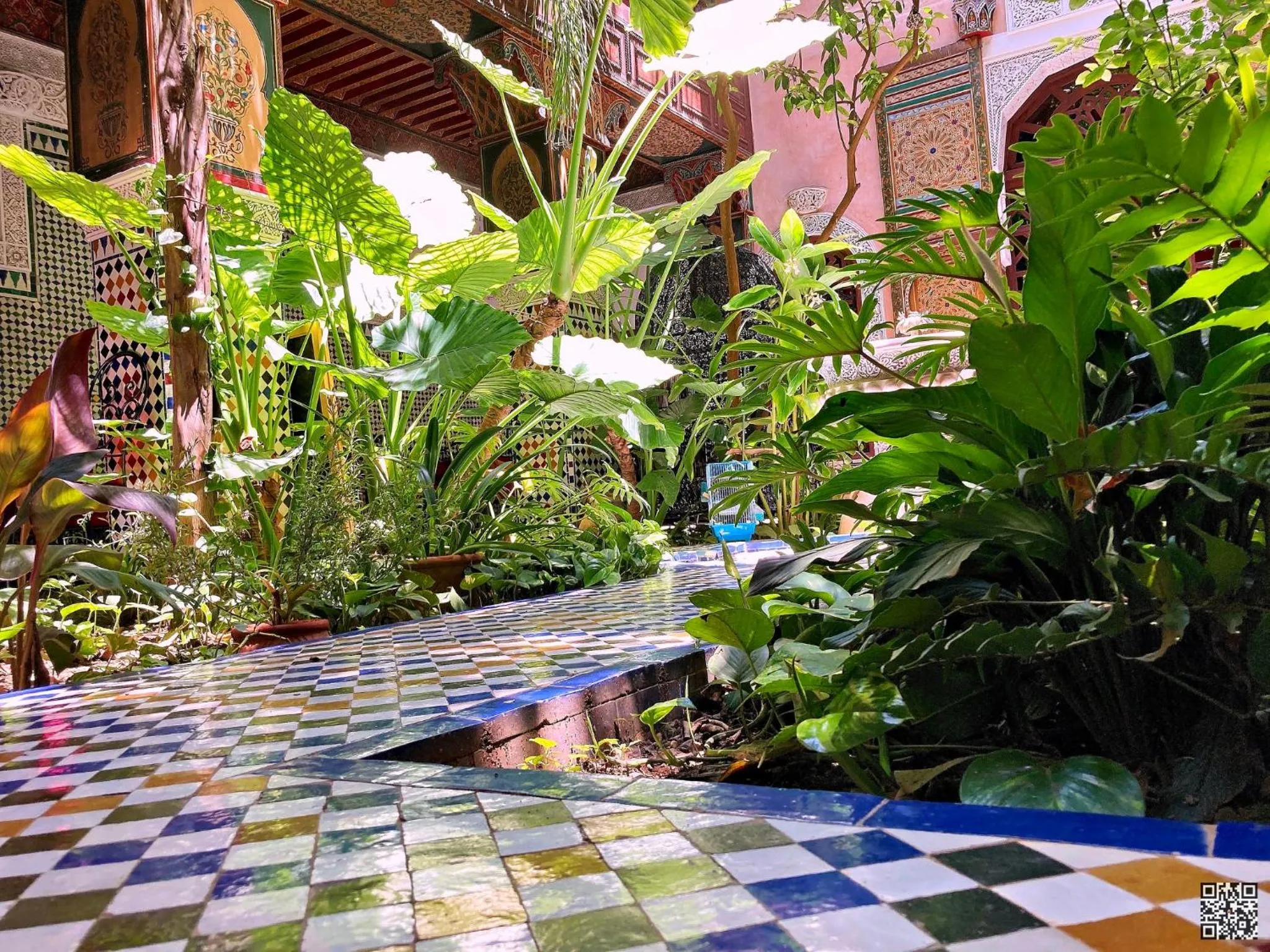 Patio in Riad Toyour- Riad of birds