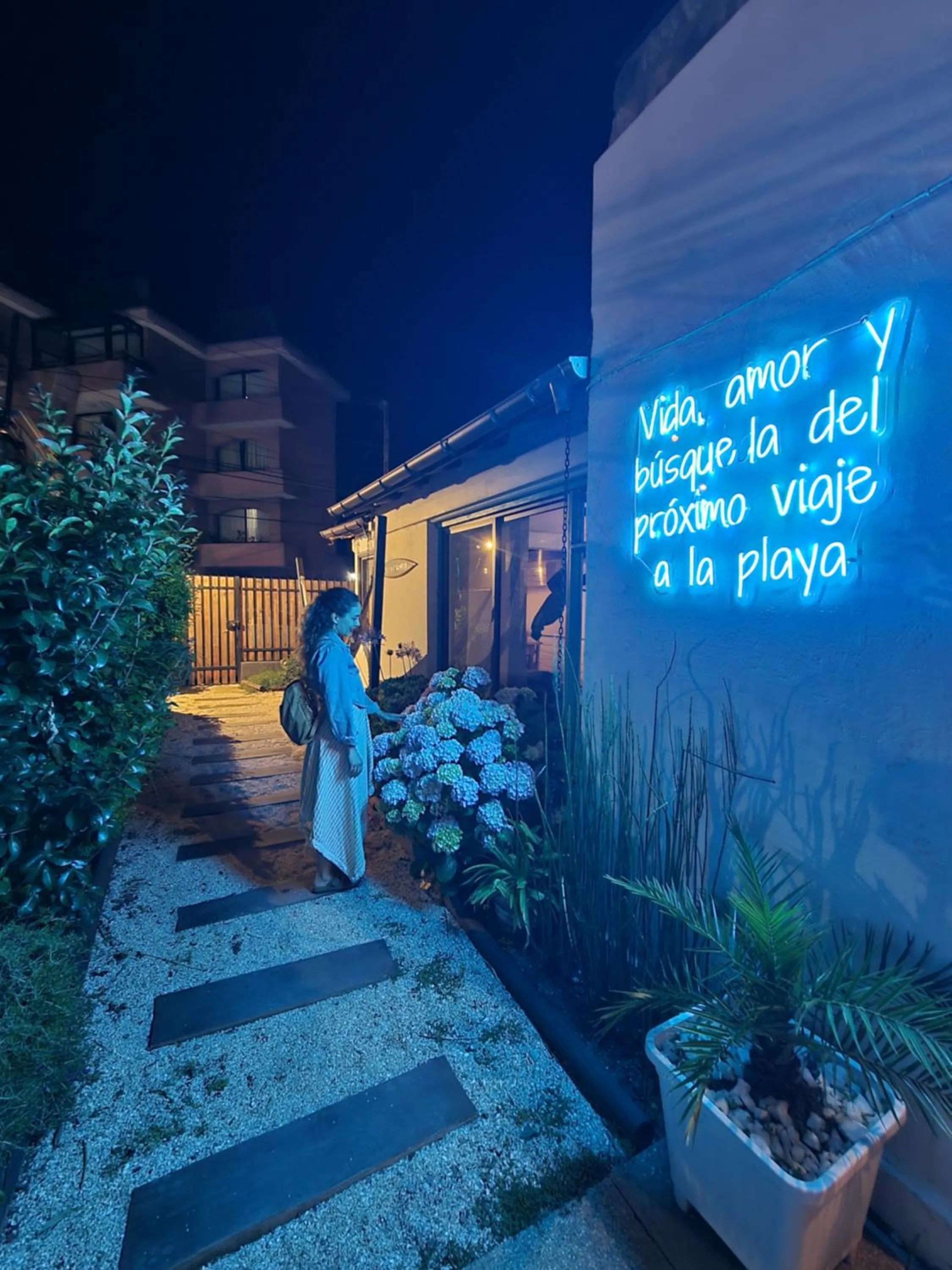 Garden view in Reñaca House Hotel