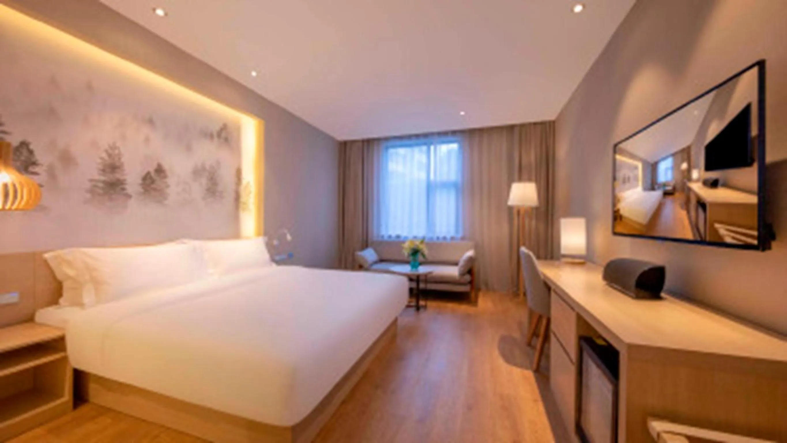 Photo of the whole room, Bed in Orange Hotel Suzhou North Station Cailian Square