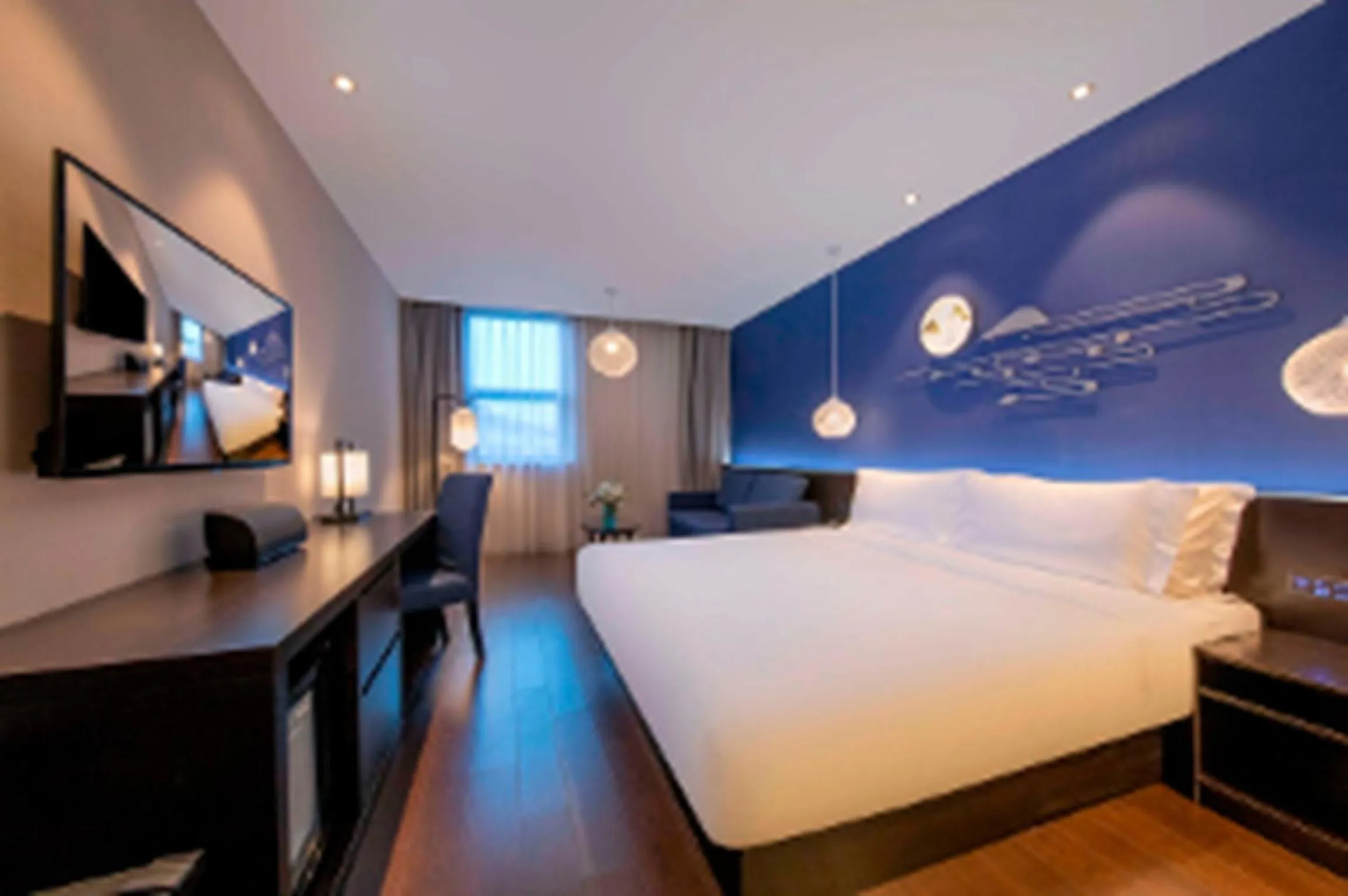 Photo of the whole room, Bed in Orange Hotel Suzhou North Station Cailian Square
