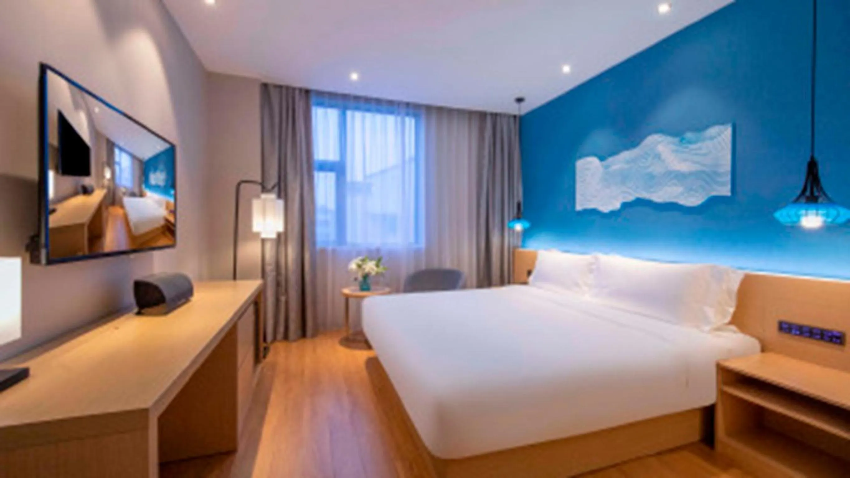 Photo of the whole room, Bed in Orange Hotel Suzhou North Station Cailian Square