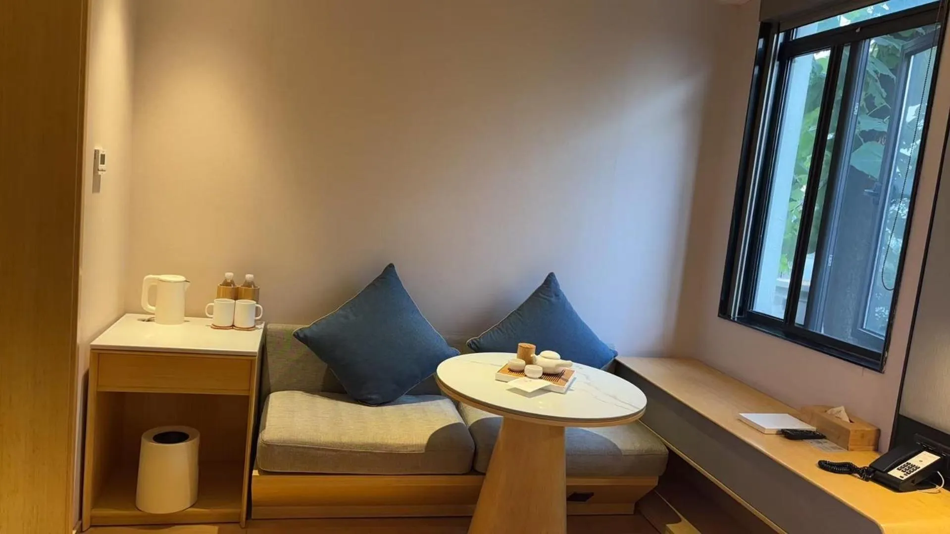 Seating area in JI Hotel Shanghai Stadium