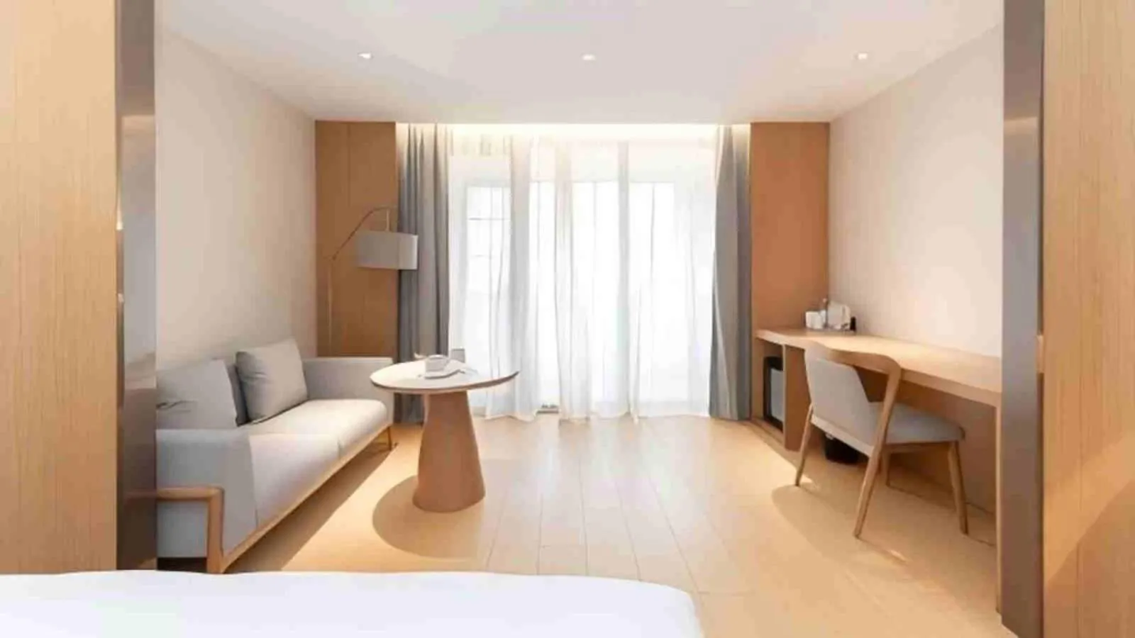 Living room, Bed in JI Hotel Shanghai Zhaojialou Ancient Town