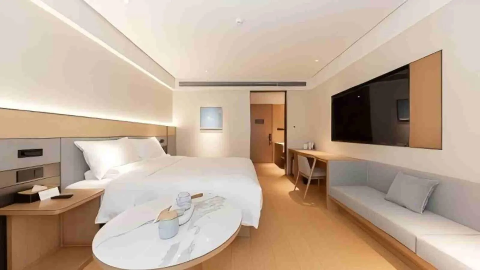 Bedroom, Bed in JI Hotel Shanghai Zhaojialou Ancient Town