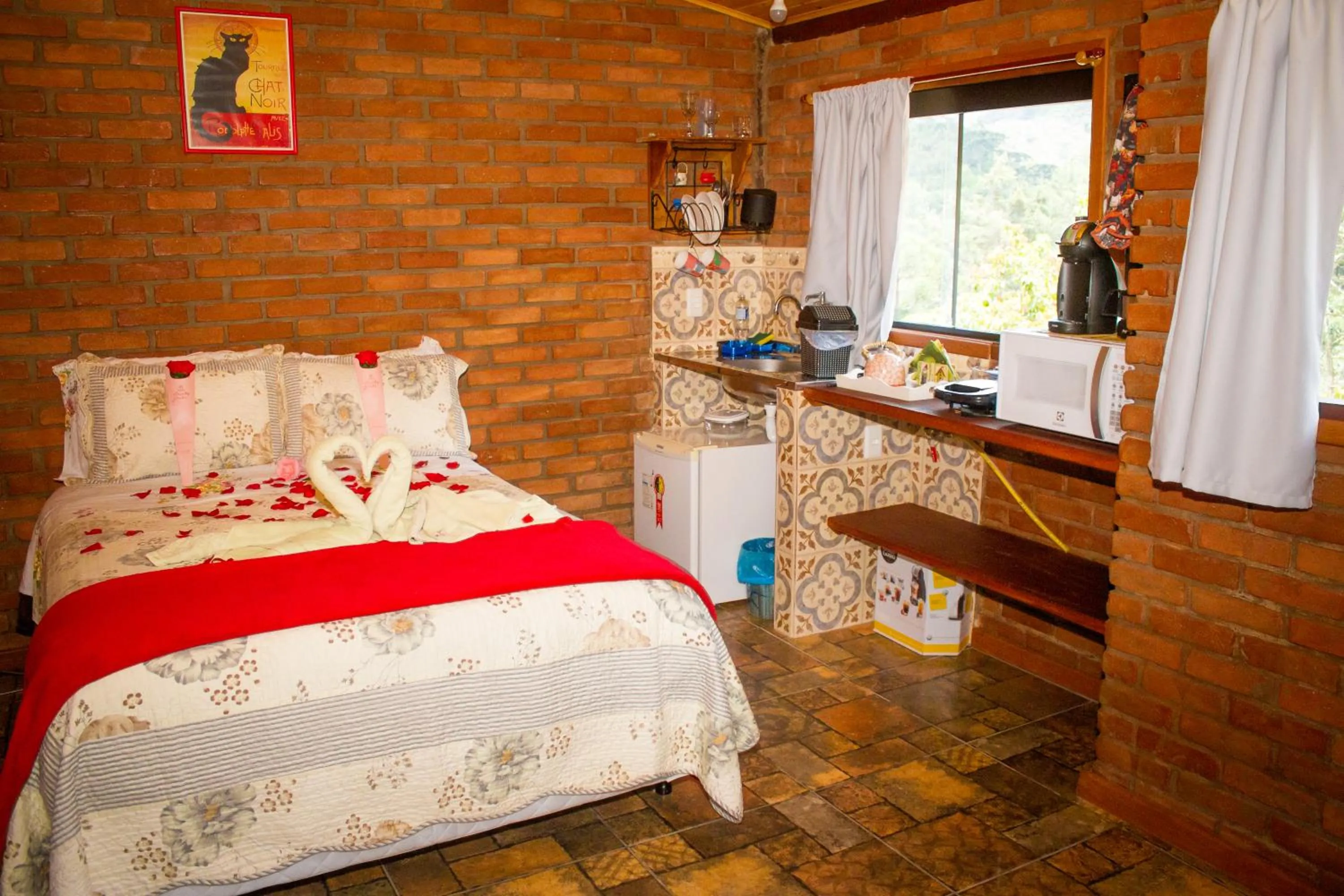 Bed in Chalés Lirio dos Vales