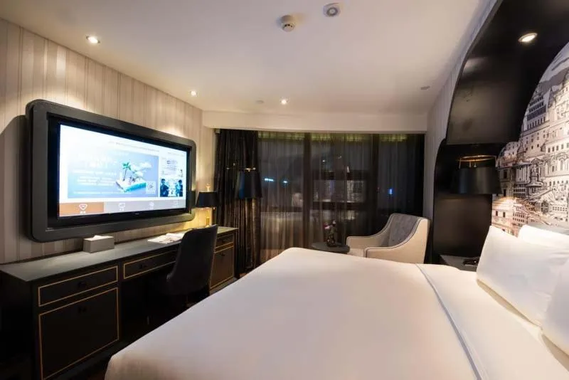 Bed in Orange Crystal Hotel Nanjing Museum