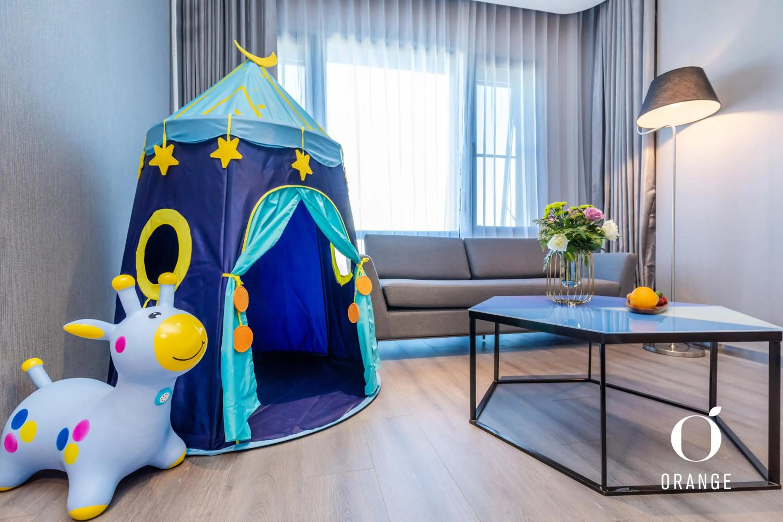 Seating area in Orange Hotel Beijing Yongfeng Space City