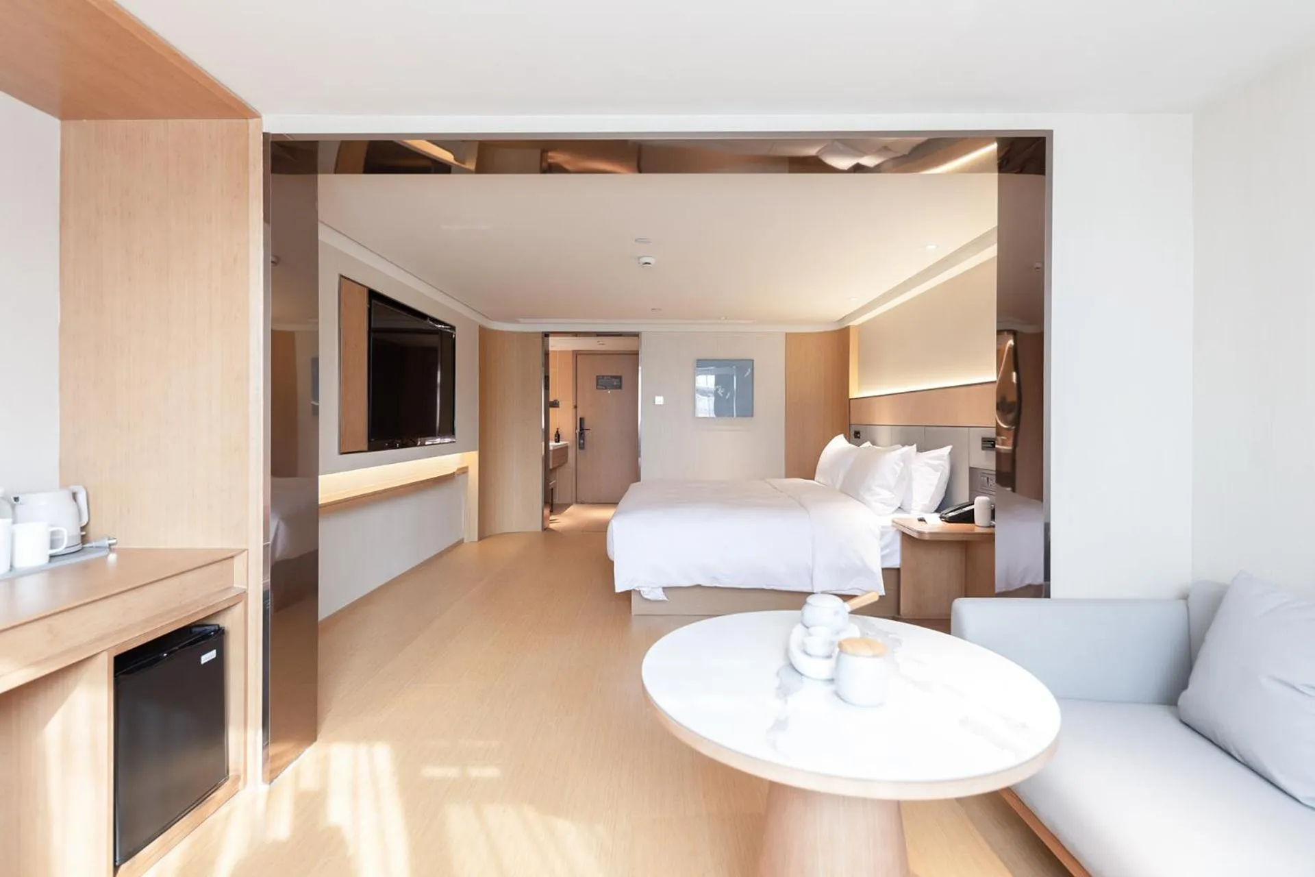 Bed in JI Hotel Shanghai University Huyi Highway