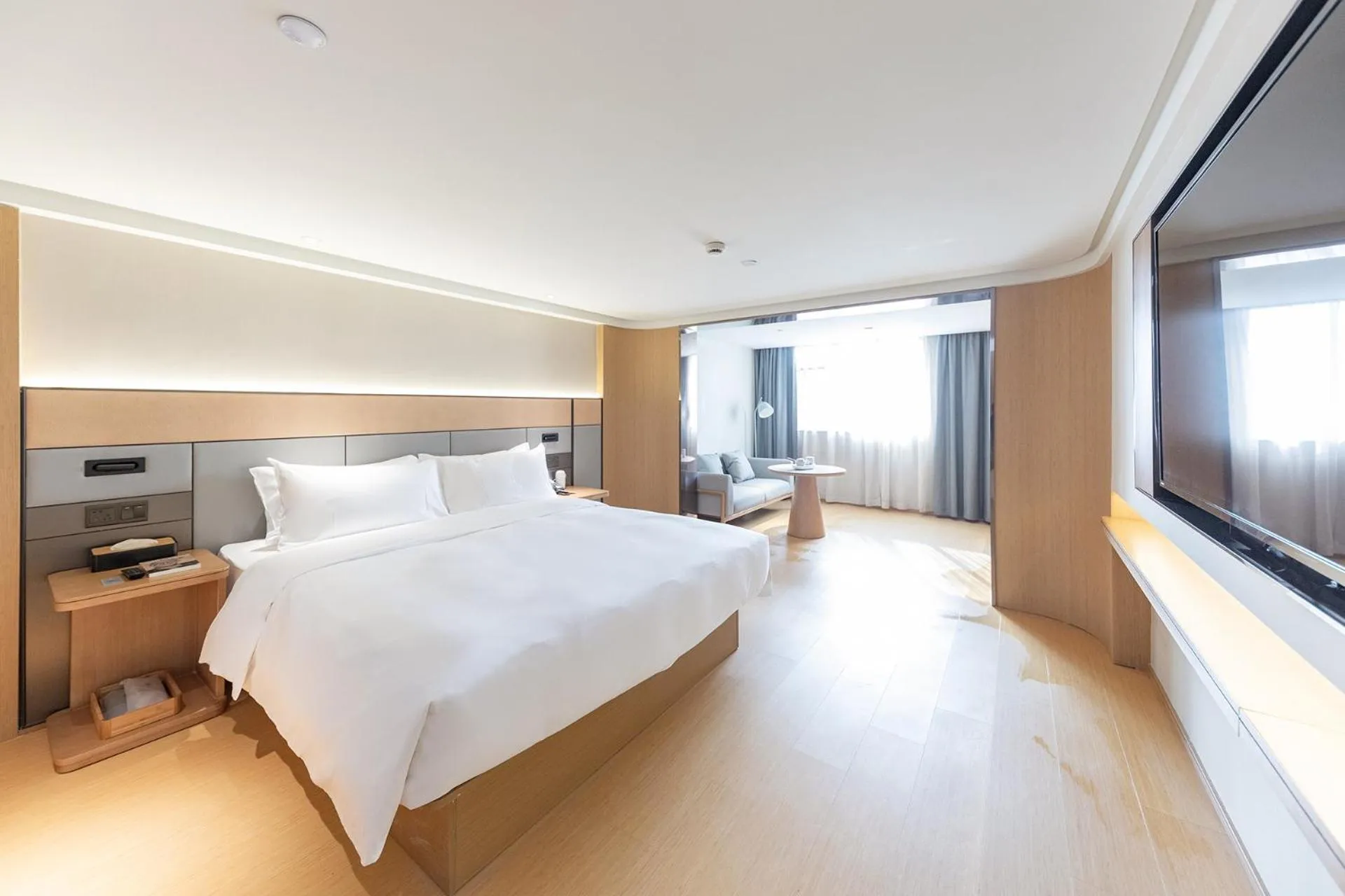 Bed in JI Hotel Shanghai University Huyi Highway