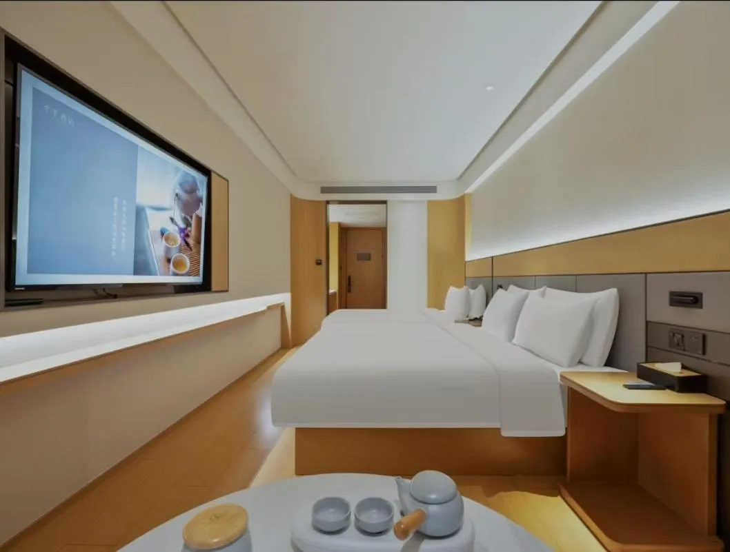 Bed in JI Hotel Beijing South Railway Station Jiaomen West Subway Station