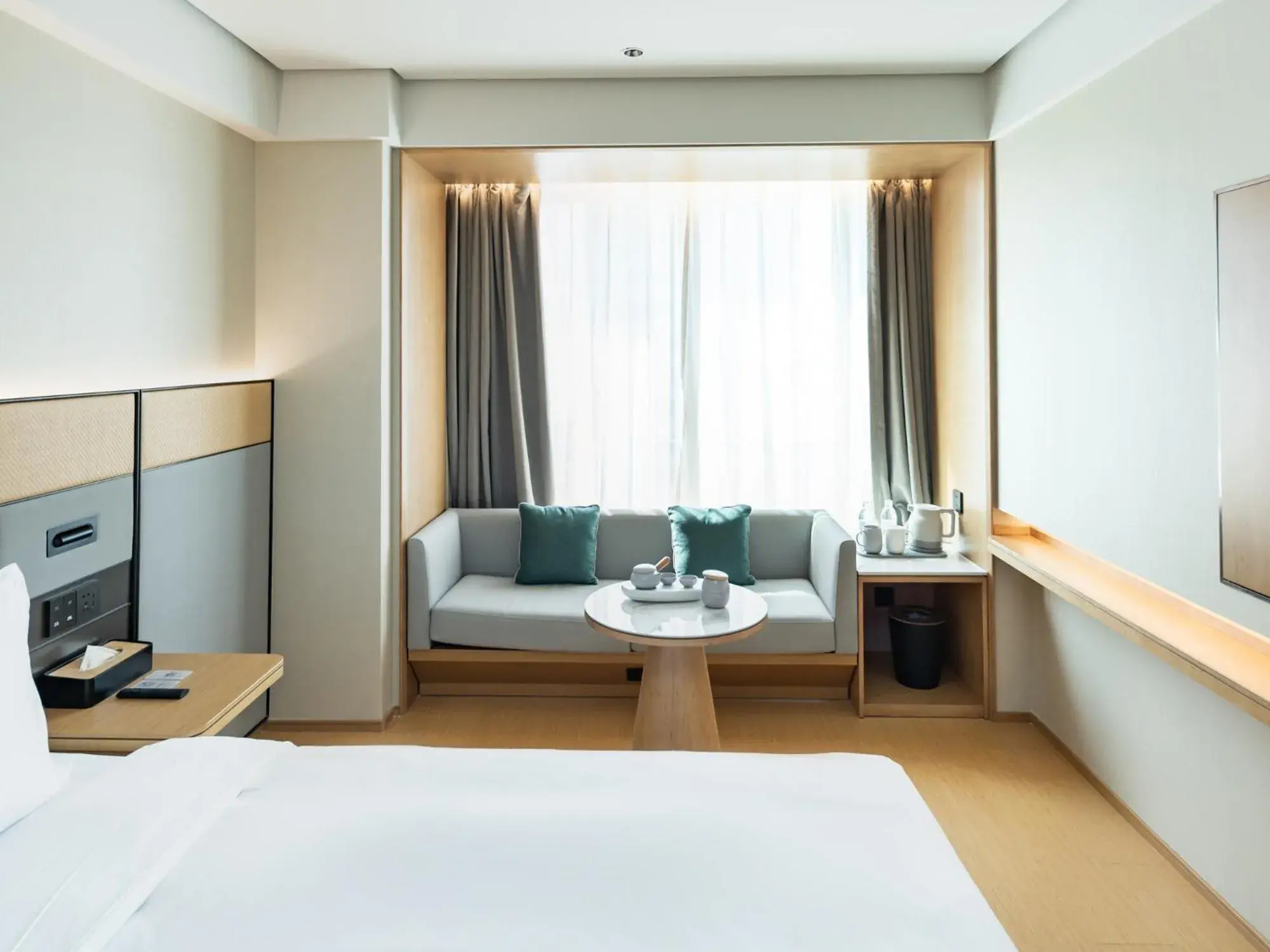 Bedroom, Bed in JI Hotel Suzhou North High Speed Railway Station Subway Station Bedroom, Bed in JI Hotel Suzhou North High Speed Railway Station Subway Station