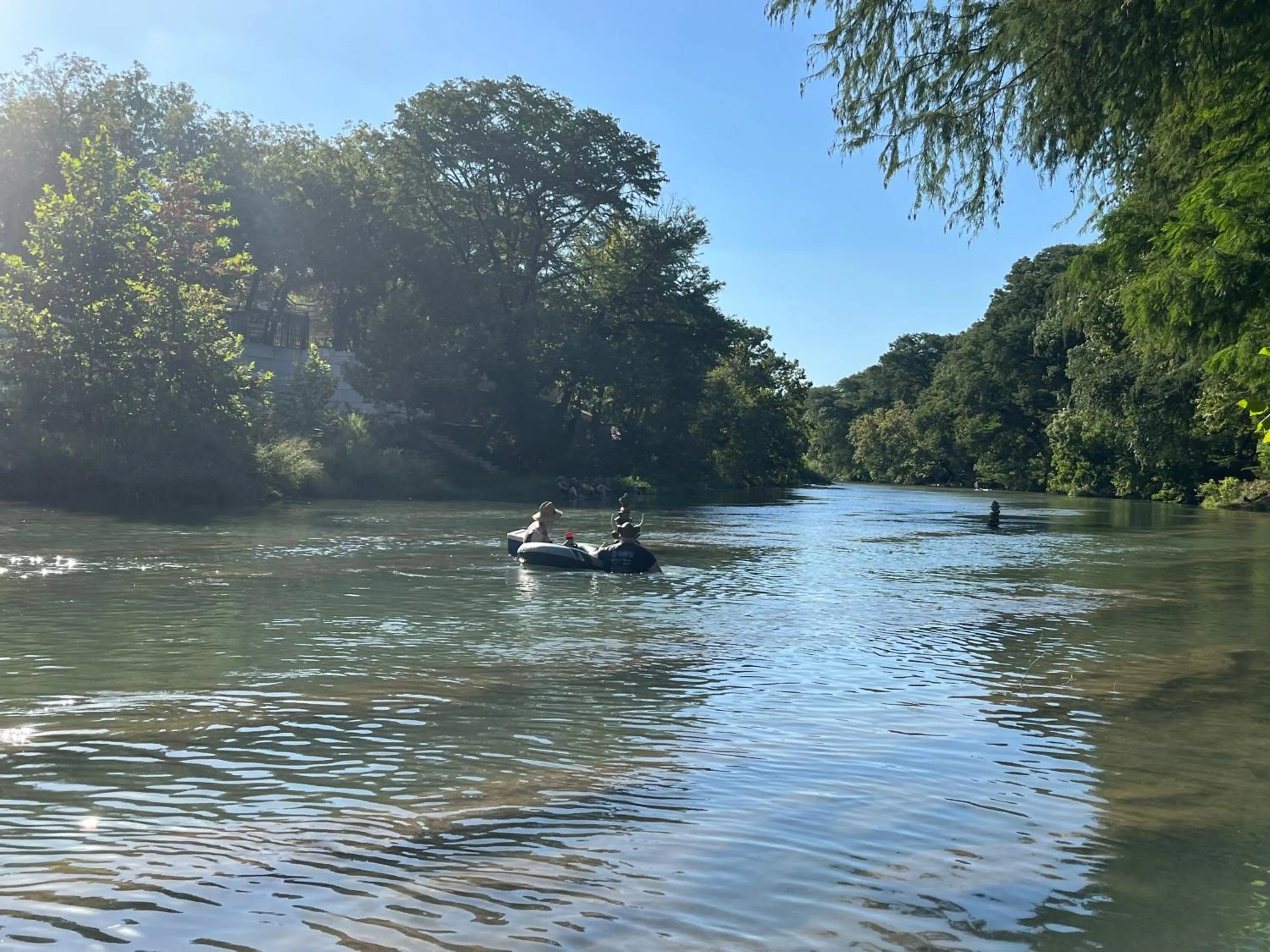 River view in Tipis on the Guadalupe