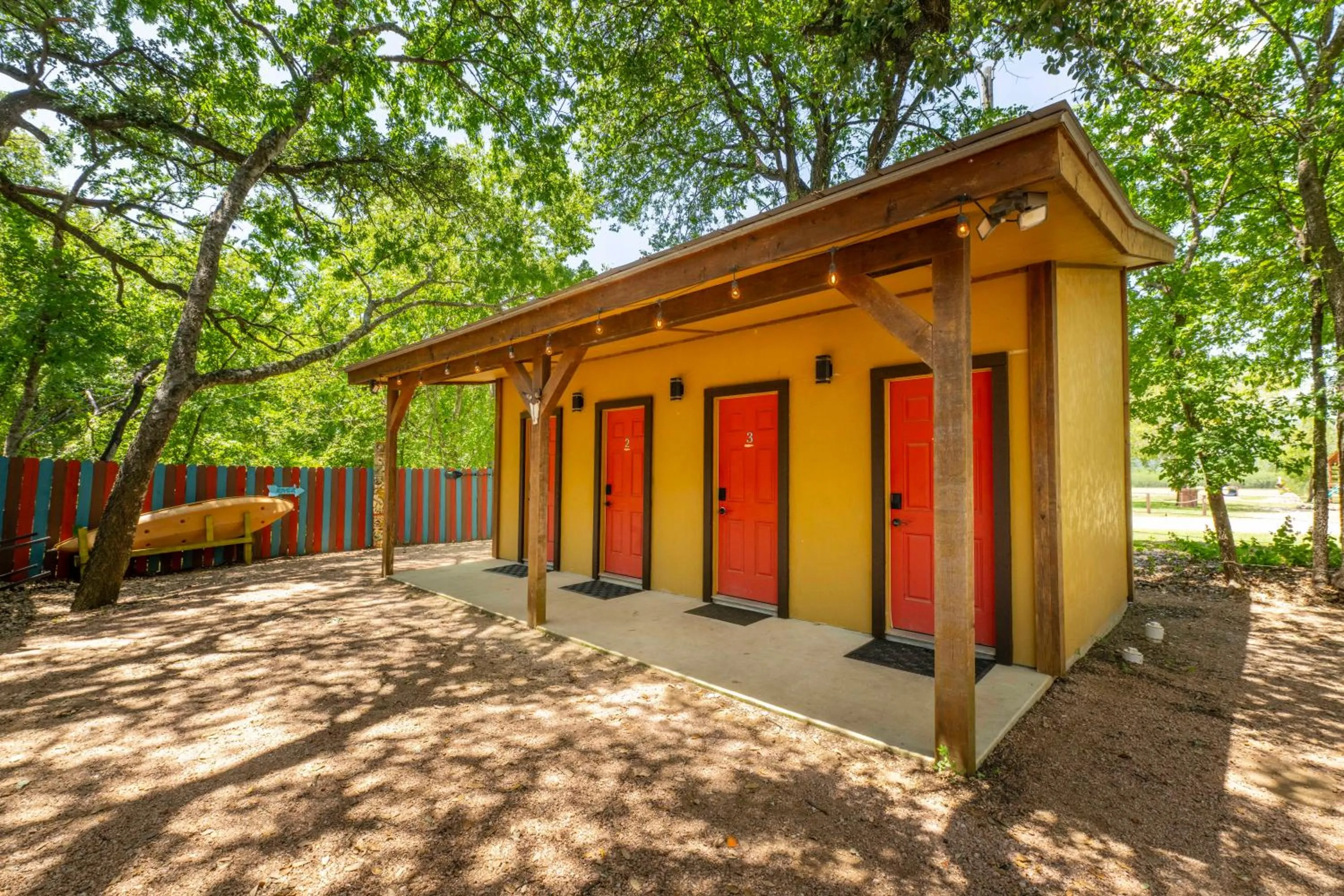 Public Bath in Tipis on the Guadalupe