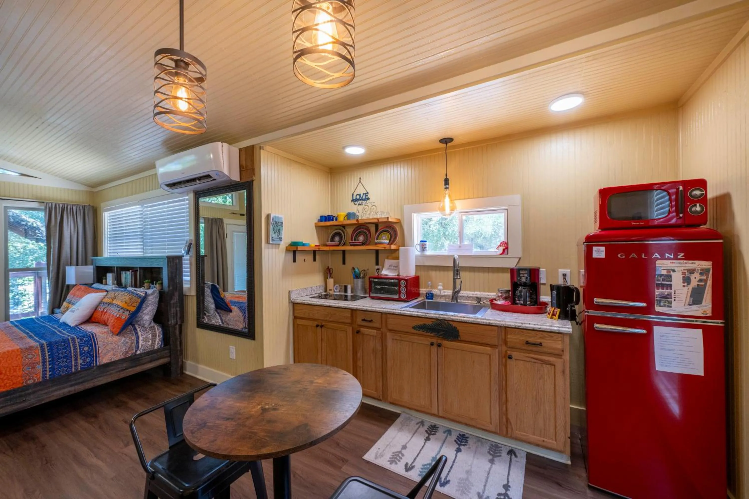 kitchen in Tipis on the Guadalupe