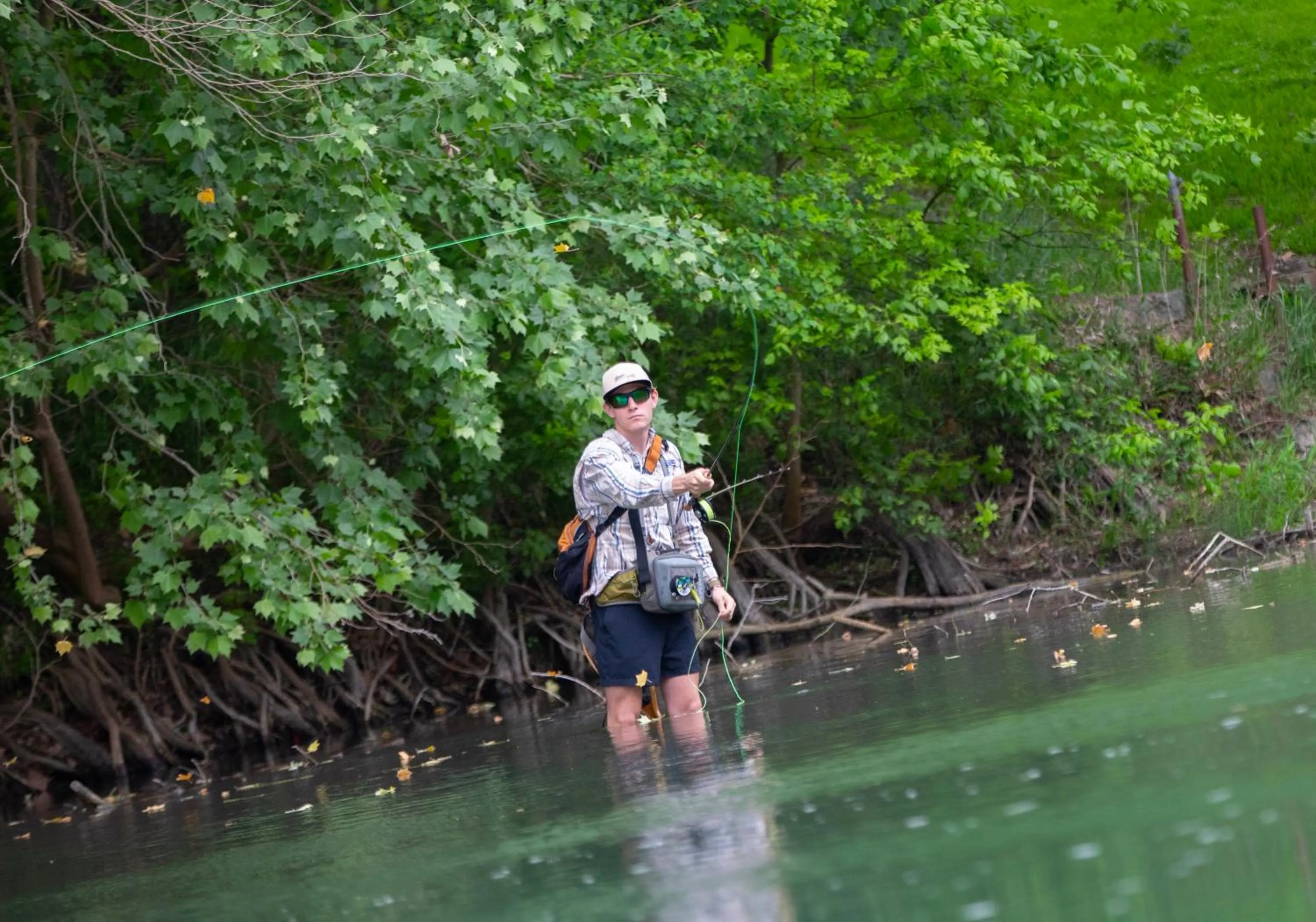 Fishing in Tipis on the Guadalupe