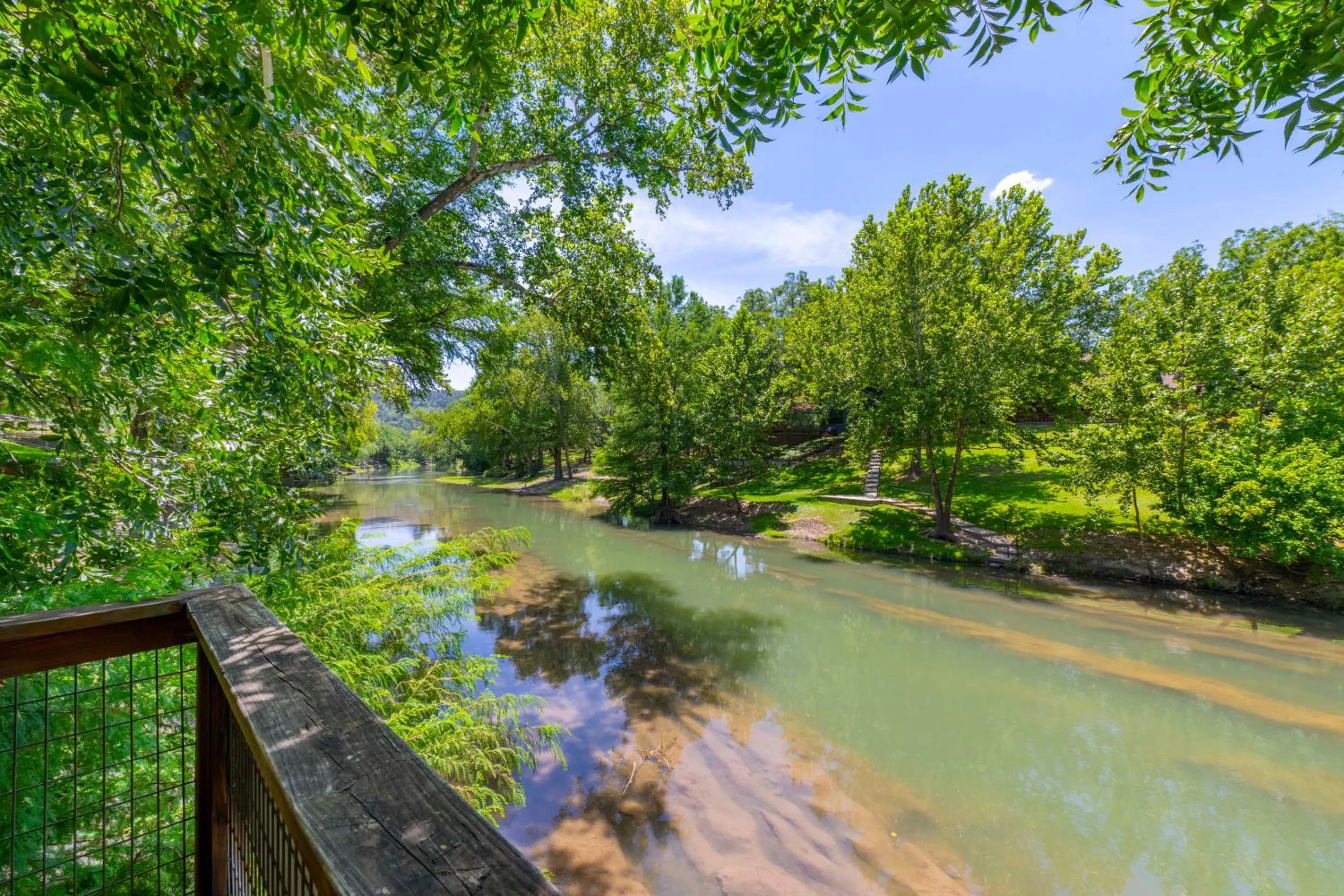 River view in Tipis on the Guadalupe