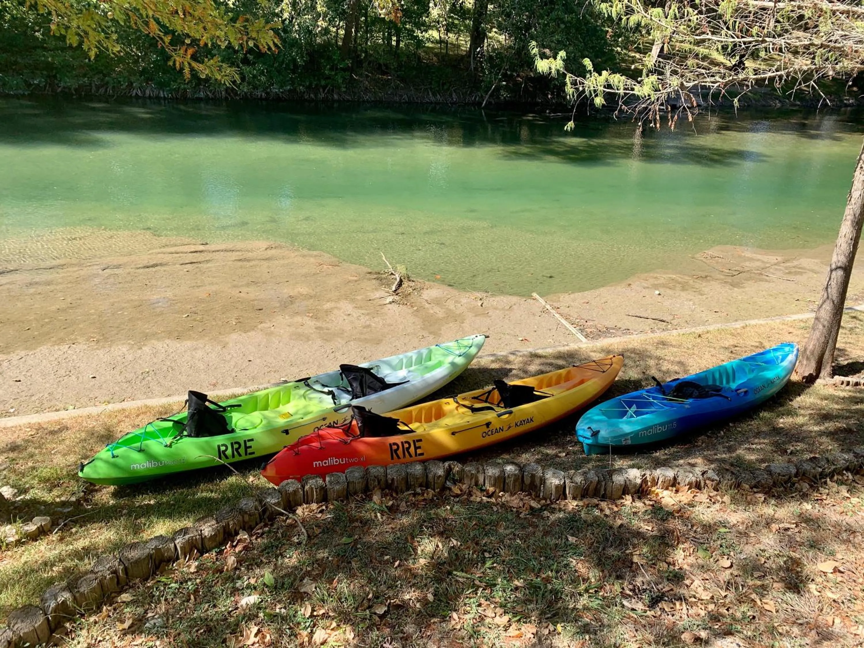 Canoeing in Tipis on the Guadalupe