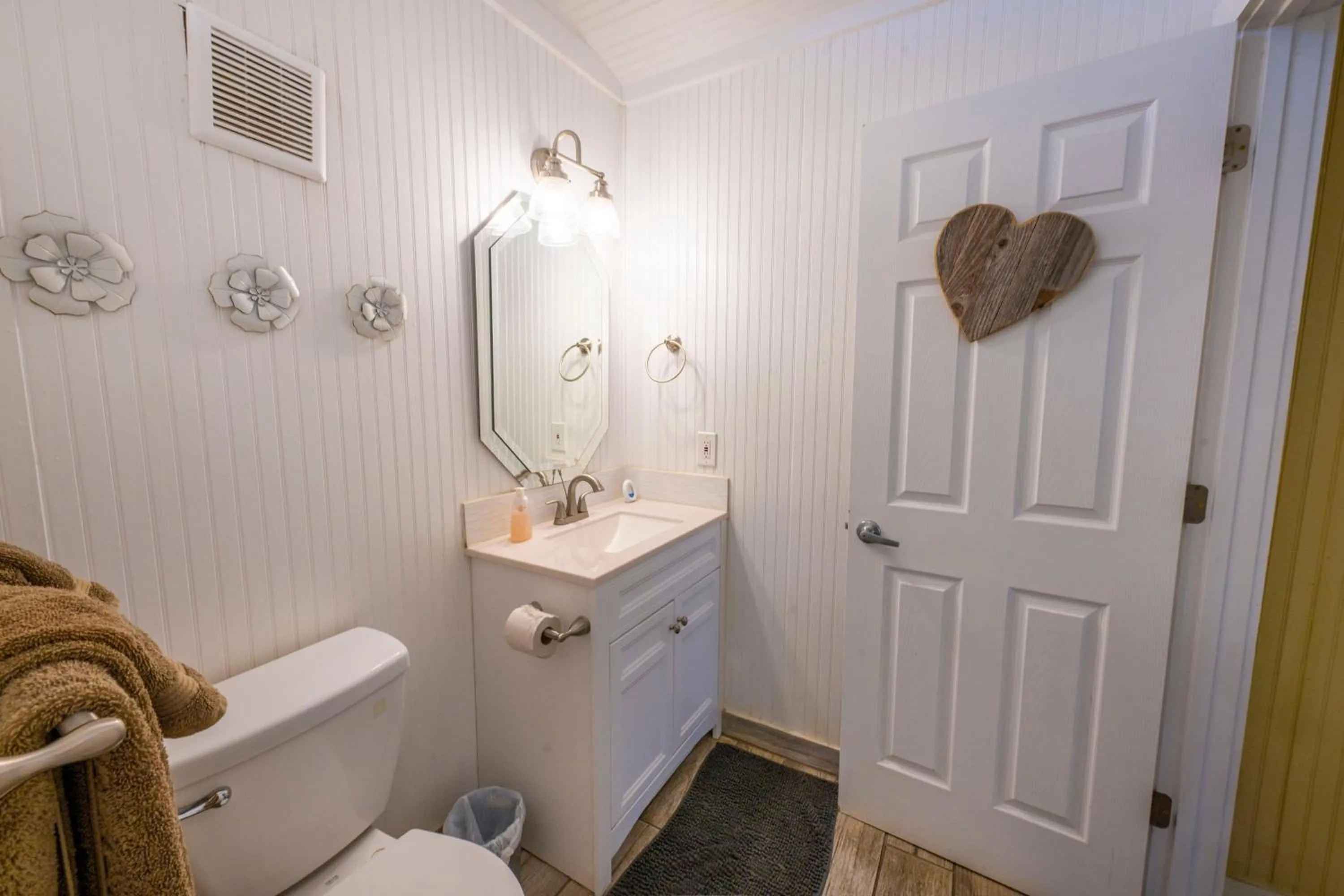 Bathroom in Tipis on the Guadalupe