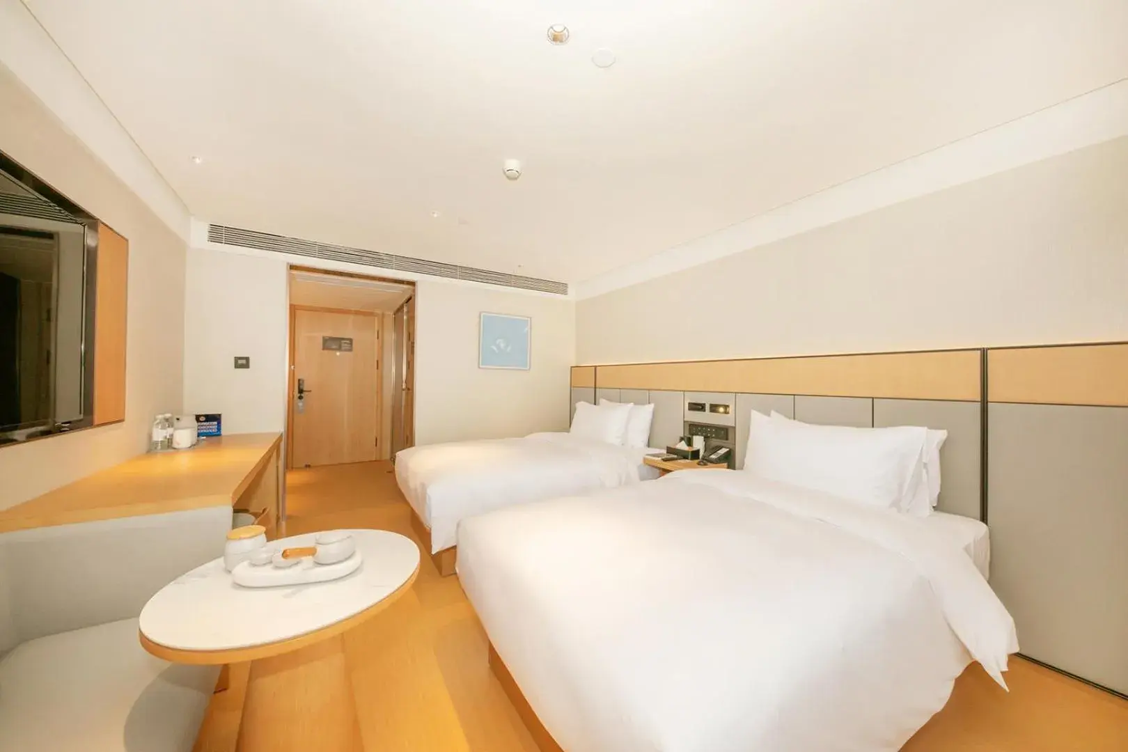 Bed in JI Hotel Beijing Guanganmen Bed in JI Hotel Beijing Guanganmen