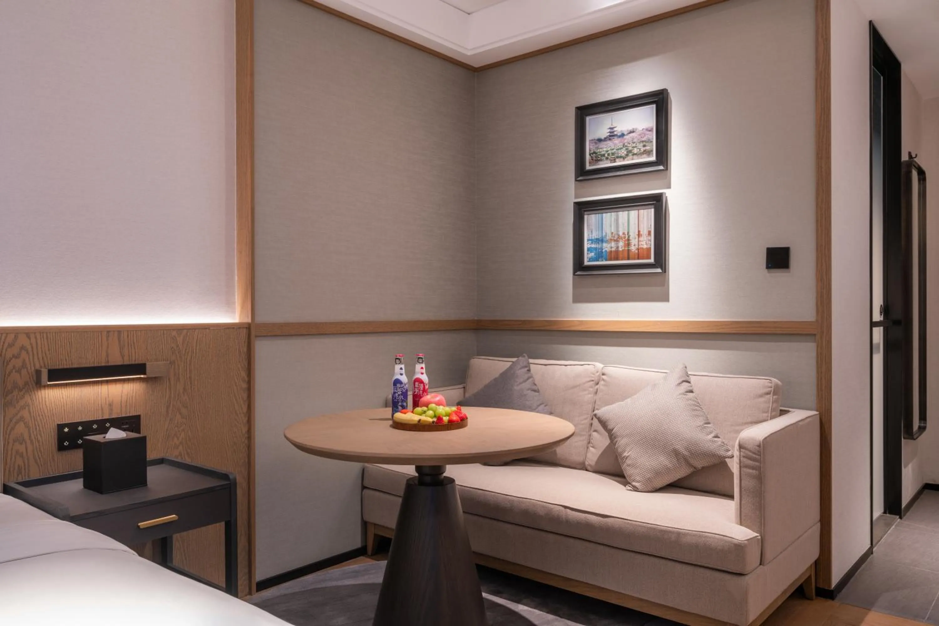 Bed in Manxin Hotel Wuhan Jianghan Road Pedestrian Street