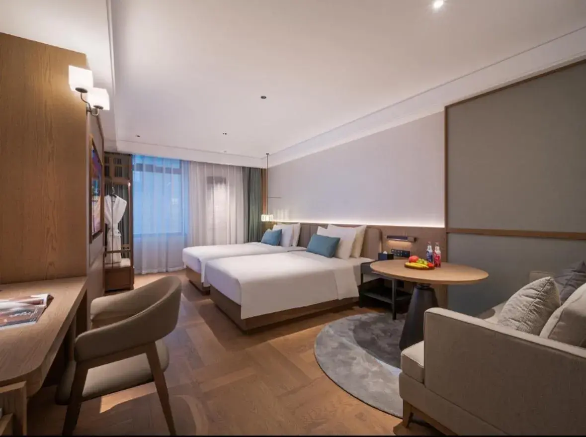 Xinyue Superior City View Twin Room in Manxin Hotel Wuhan Jianghan Road Pedestrian Street Xinyue Superior City View Twin Room in Manxin Hotel Wuhan Jianghan Road Pedestrian Street