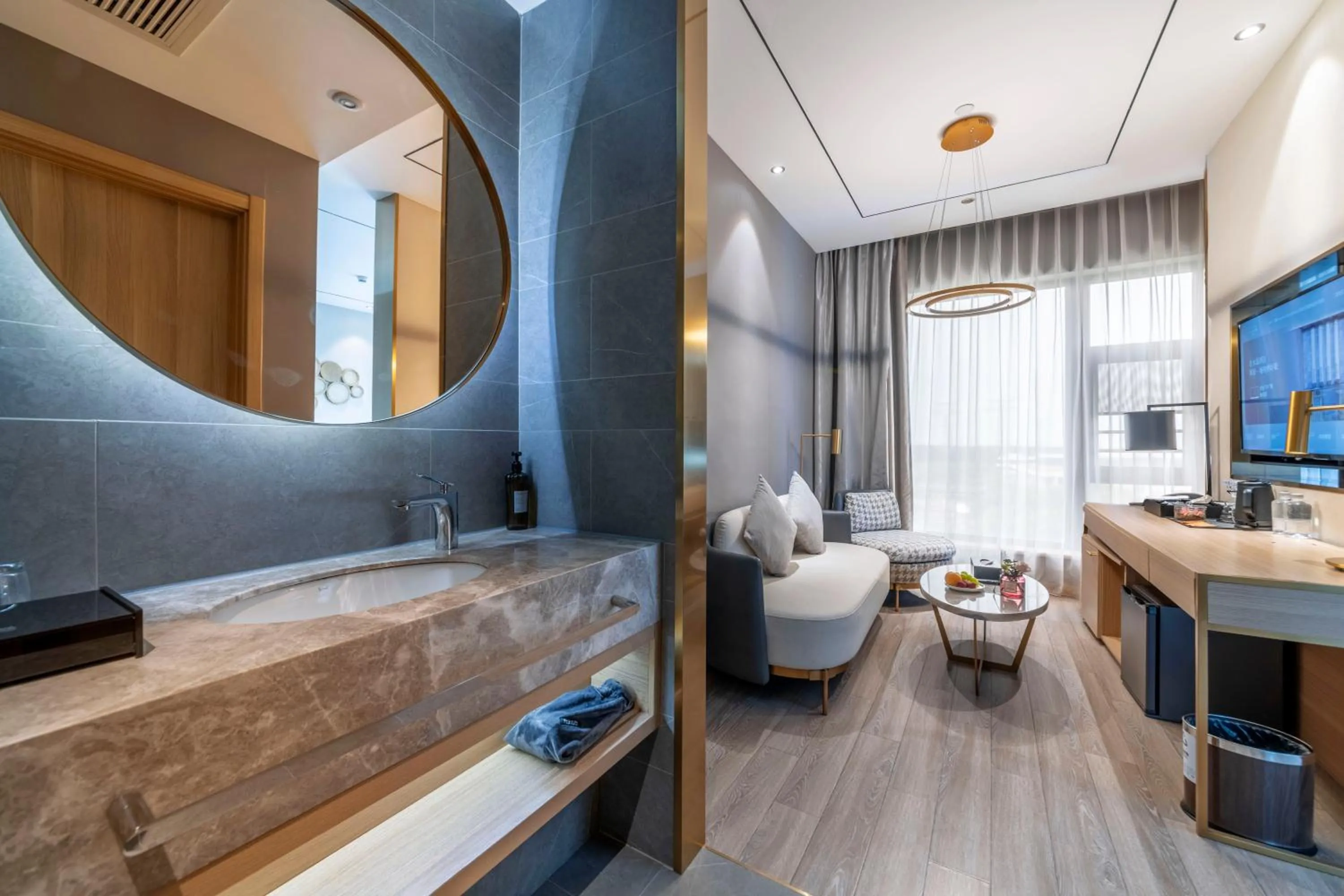 Living room in Orange Crystal Hotel Shenzhen Baoan Airport Bihaiwan