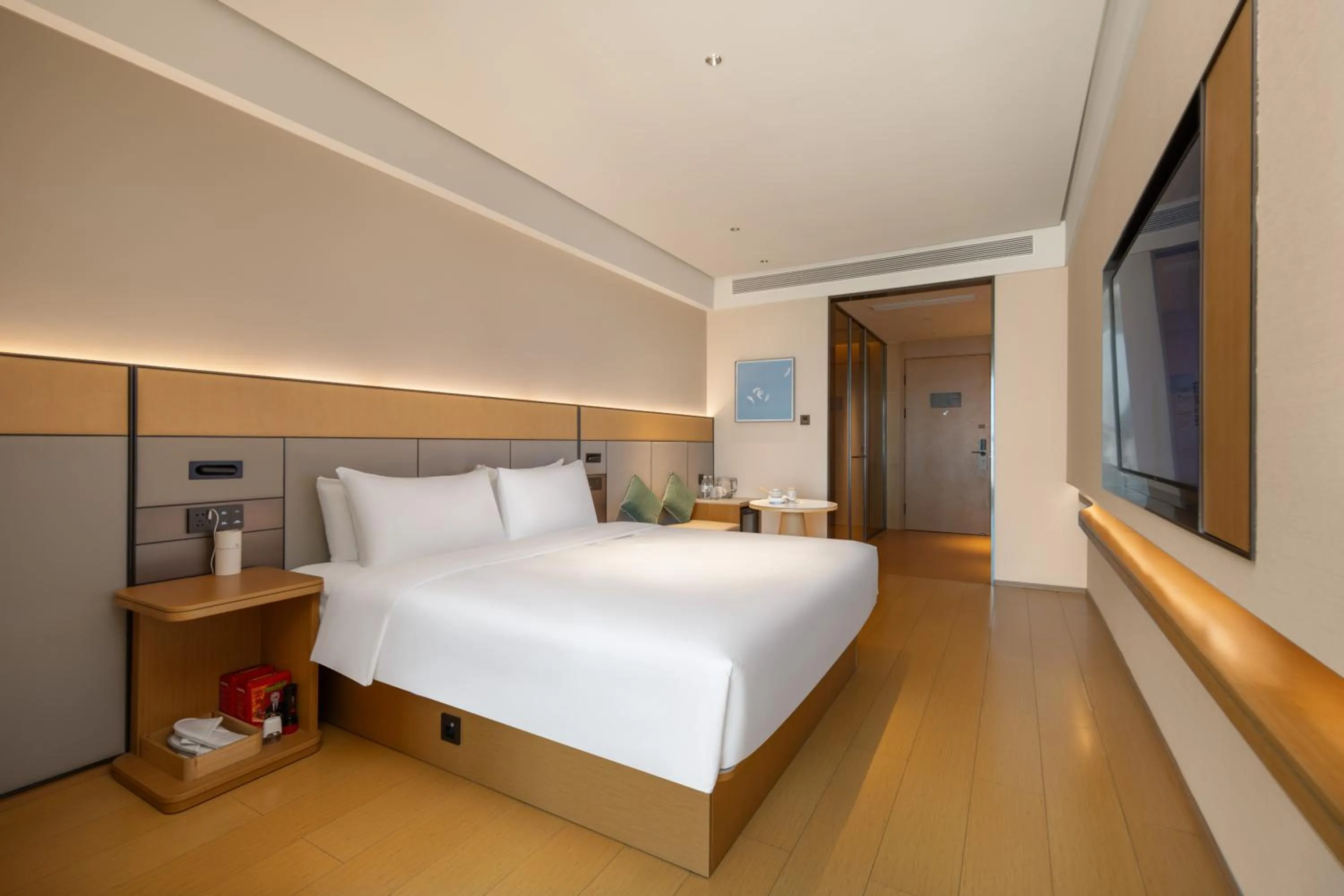 Bed in JI Hotel Chongqing Shapingba Station Three Gorges Square Pedestrian Street