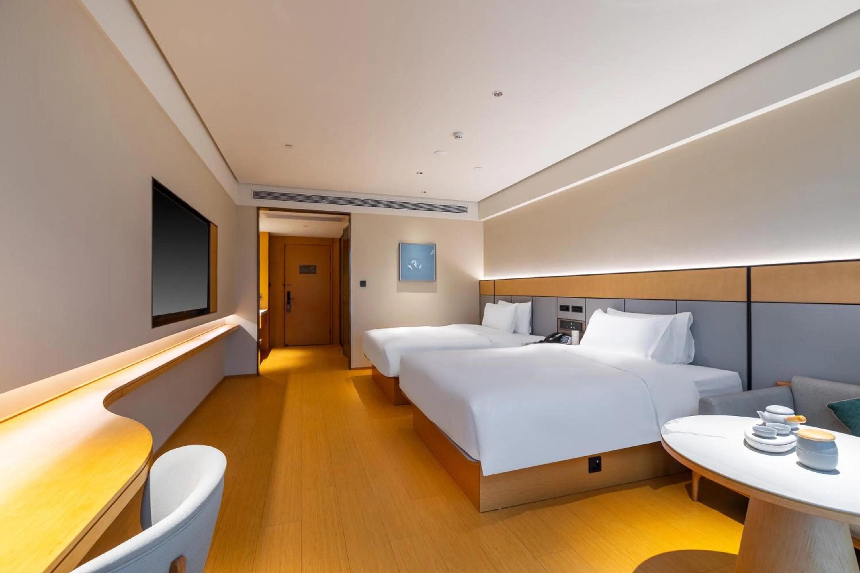 Bed in JI Hotel Nanjing Gaochun Crab City