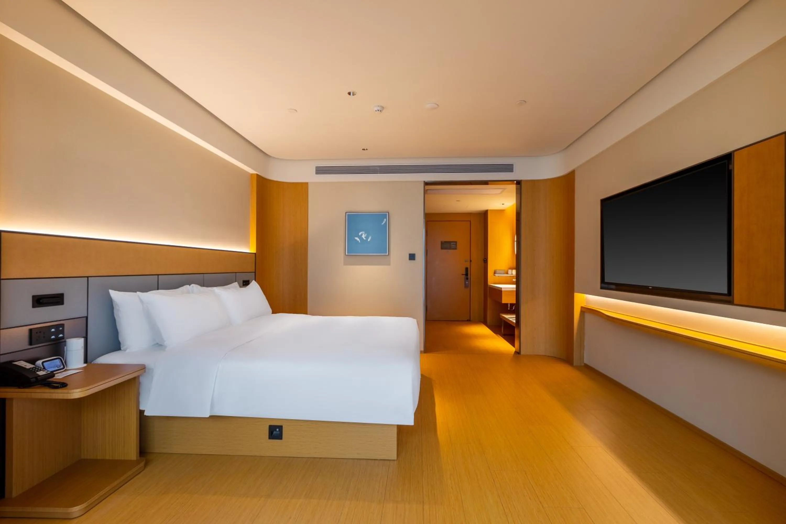 Bed in JI Hotel Nanjing Gaochun Crab City