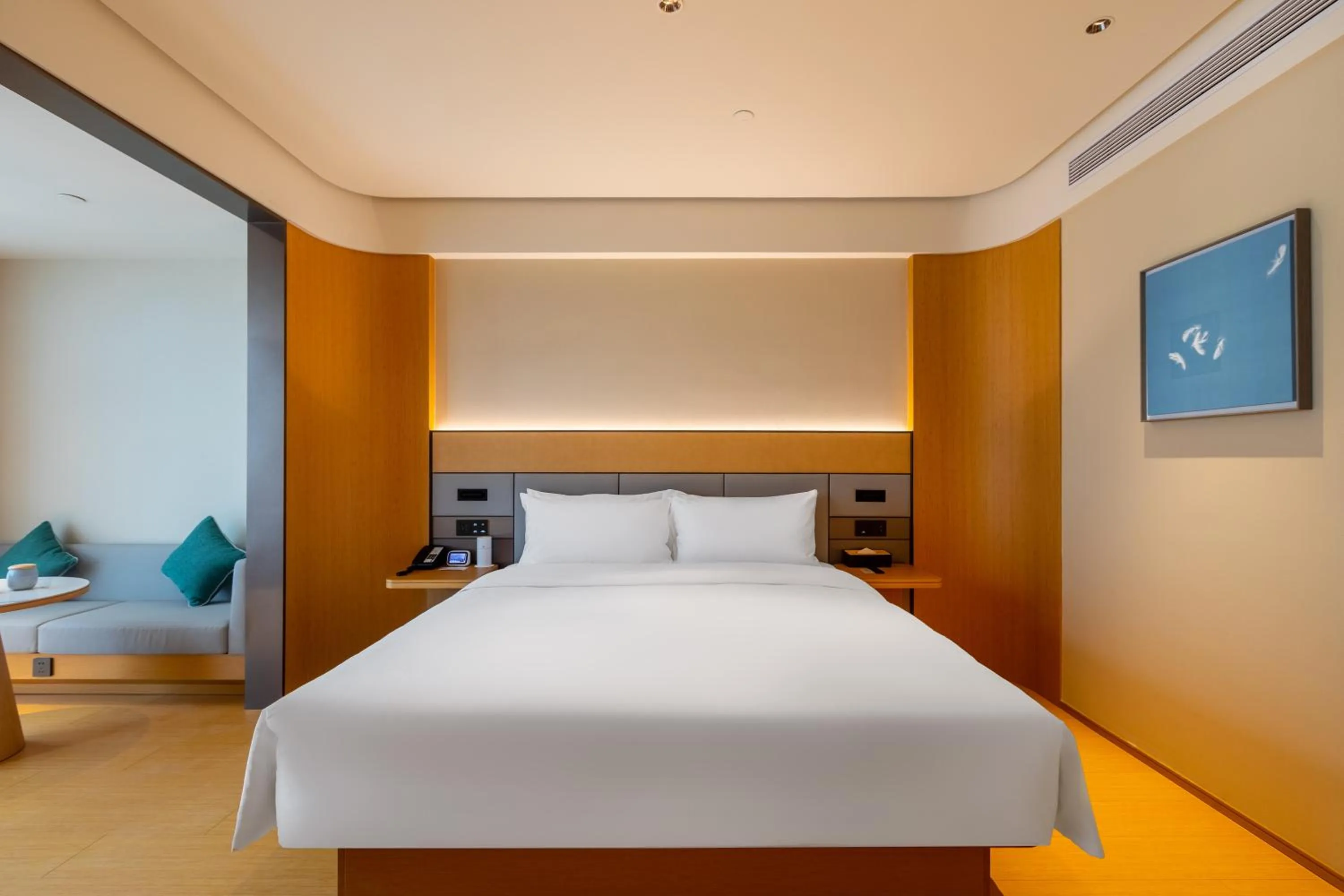 Bed in JI Hotel Nanjing Gaochun Crab City