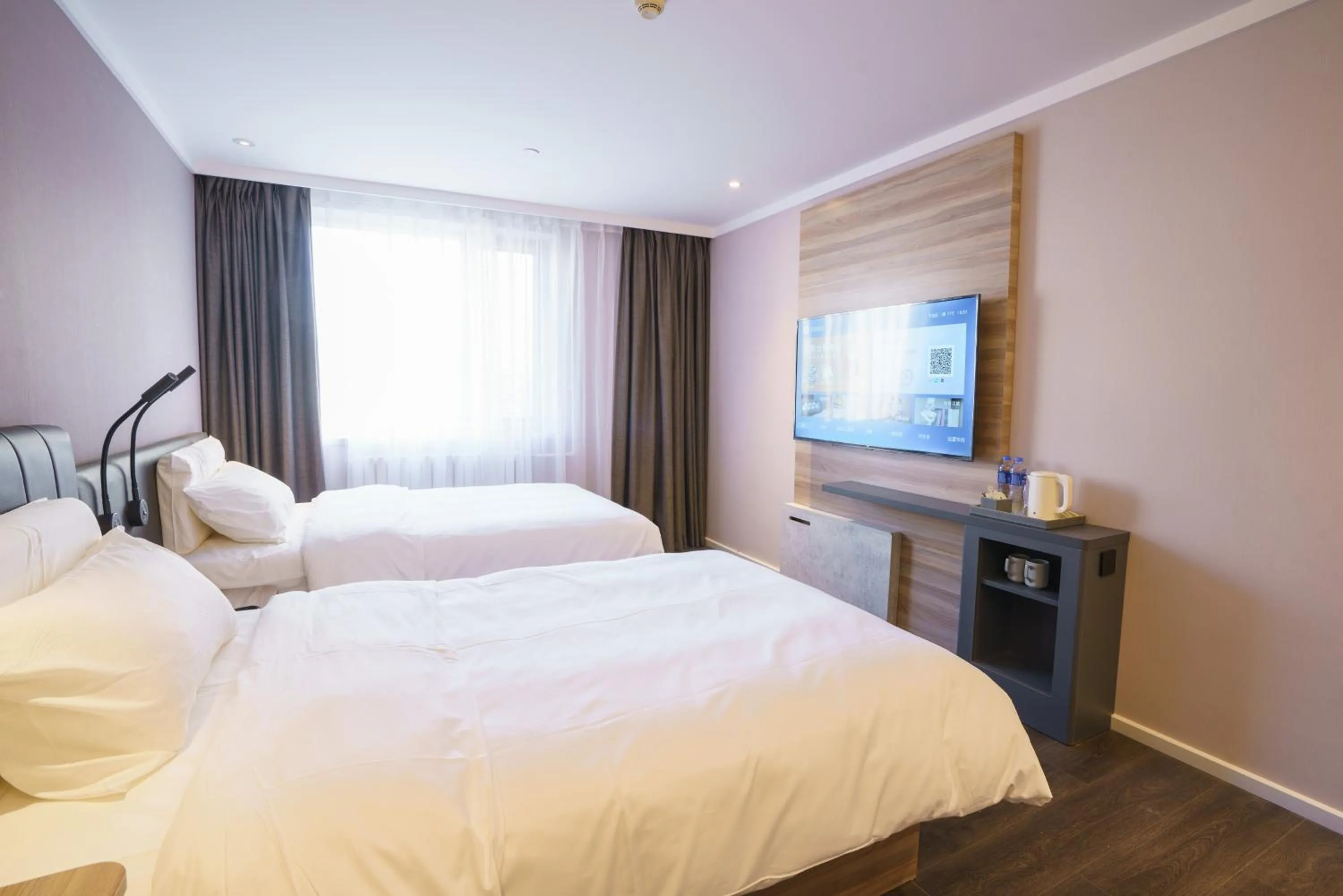 Bed in Hanting Hotel Beijing South Railway Station Muxiyuan